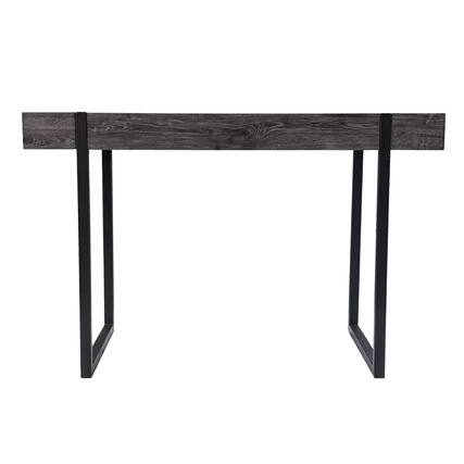 Front. Forest'nSky - Get to Work with This Compact Writing Desk, Small Space Computer Table for Home Office or Study - Black.