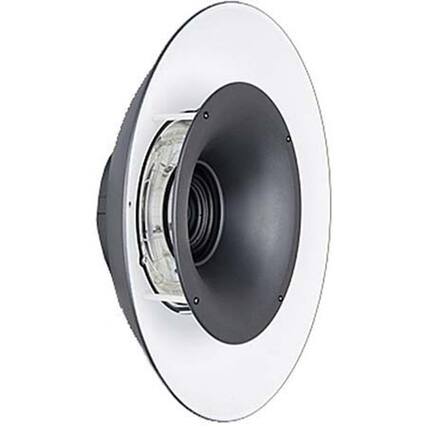 Front. Hensel - Hensel Standard RF Reflector with White Deflector for the 14" Ringflash Head.