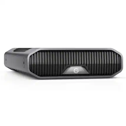 Front. WD - WD 8TB USB 3.2 Gen 2 Type-C Enterprise-Class External Desktop Hard Drive, Space Gray - Silver.