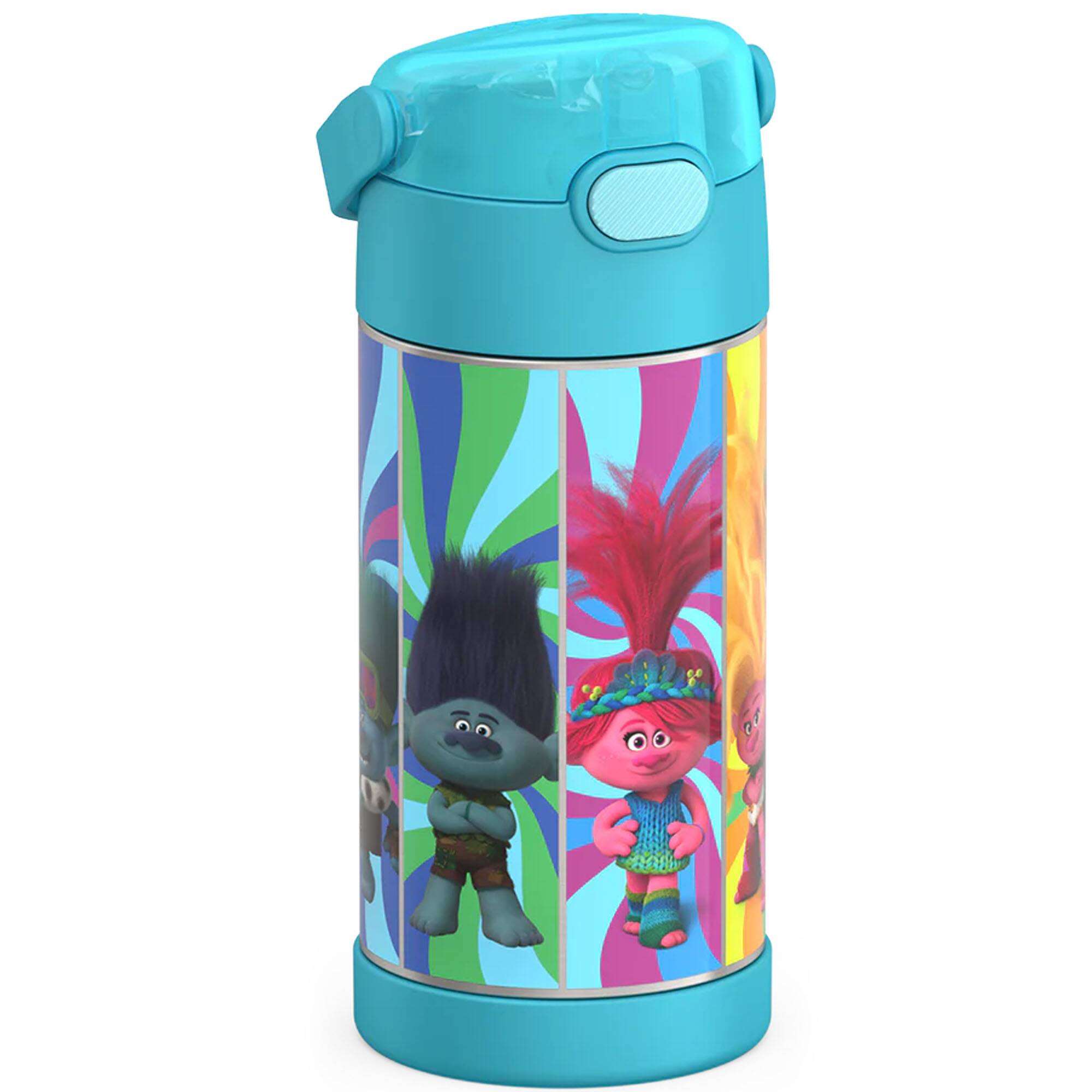 Alt View 5. Thermos - Thermos 12 oz. Kid's Funtainer Insulated Water Bottle - Trolls Movie - Trolls Movie.