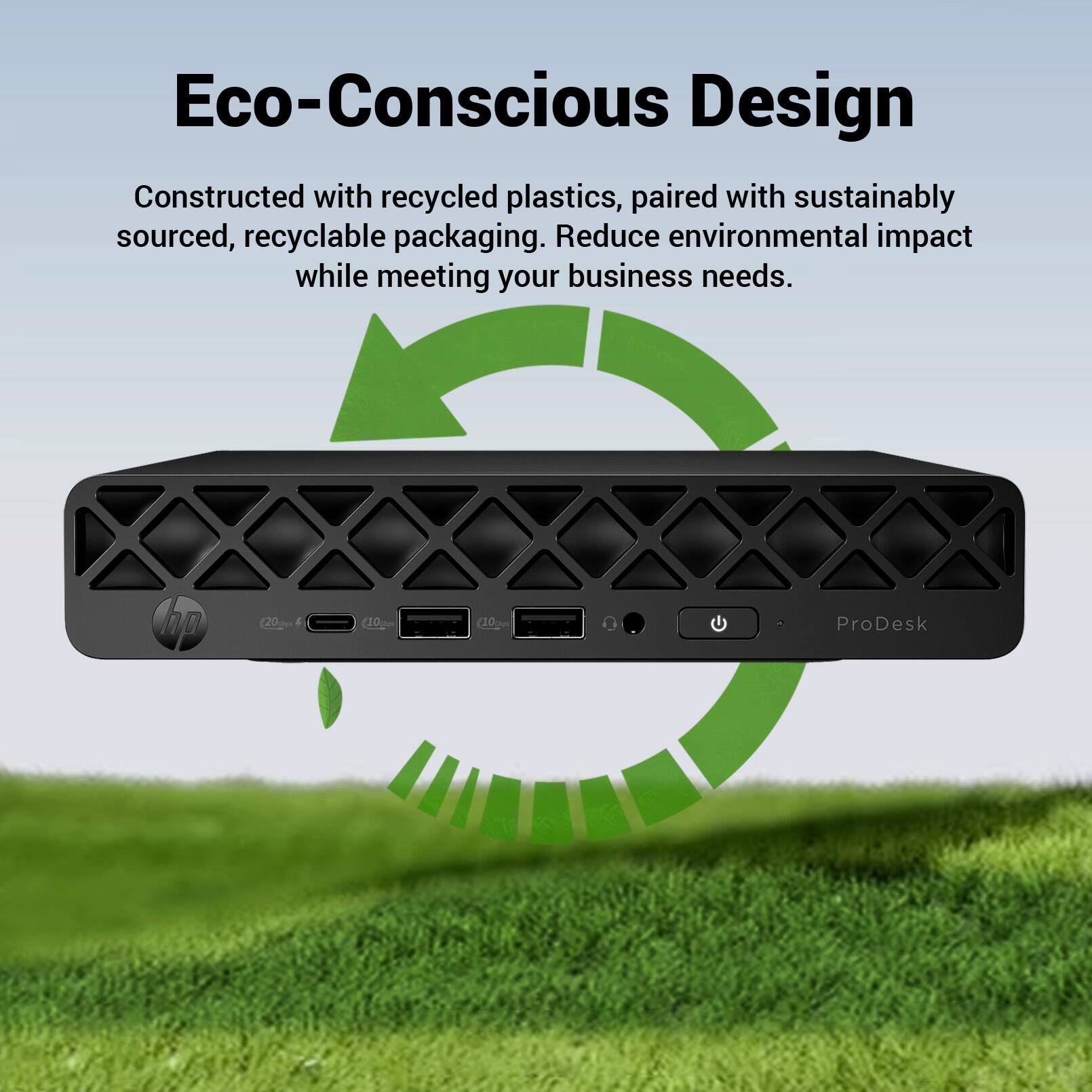 Eco-Conscious Design  
Constructed with recycled plastics, paired with sustainably sourced, recyclable packaging. Reduce environmental impact while meeting your business needs.