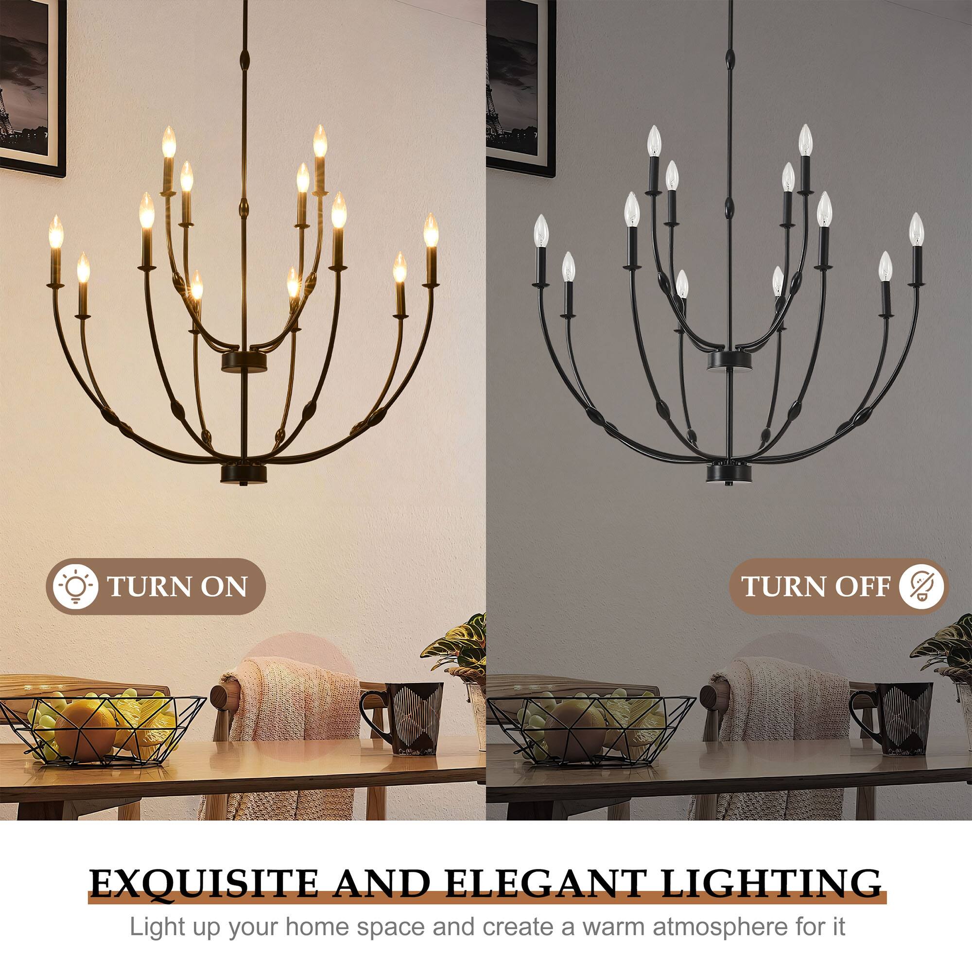TURN ON  
TURN OFF  

EXQUISITE AND ELEGANT LIGHTING  
Light up your home space and create a warm atmosphere for it