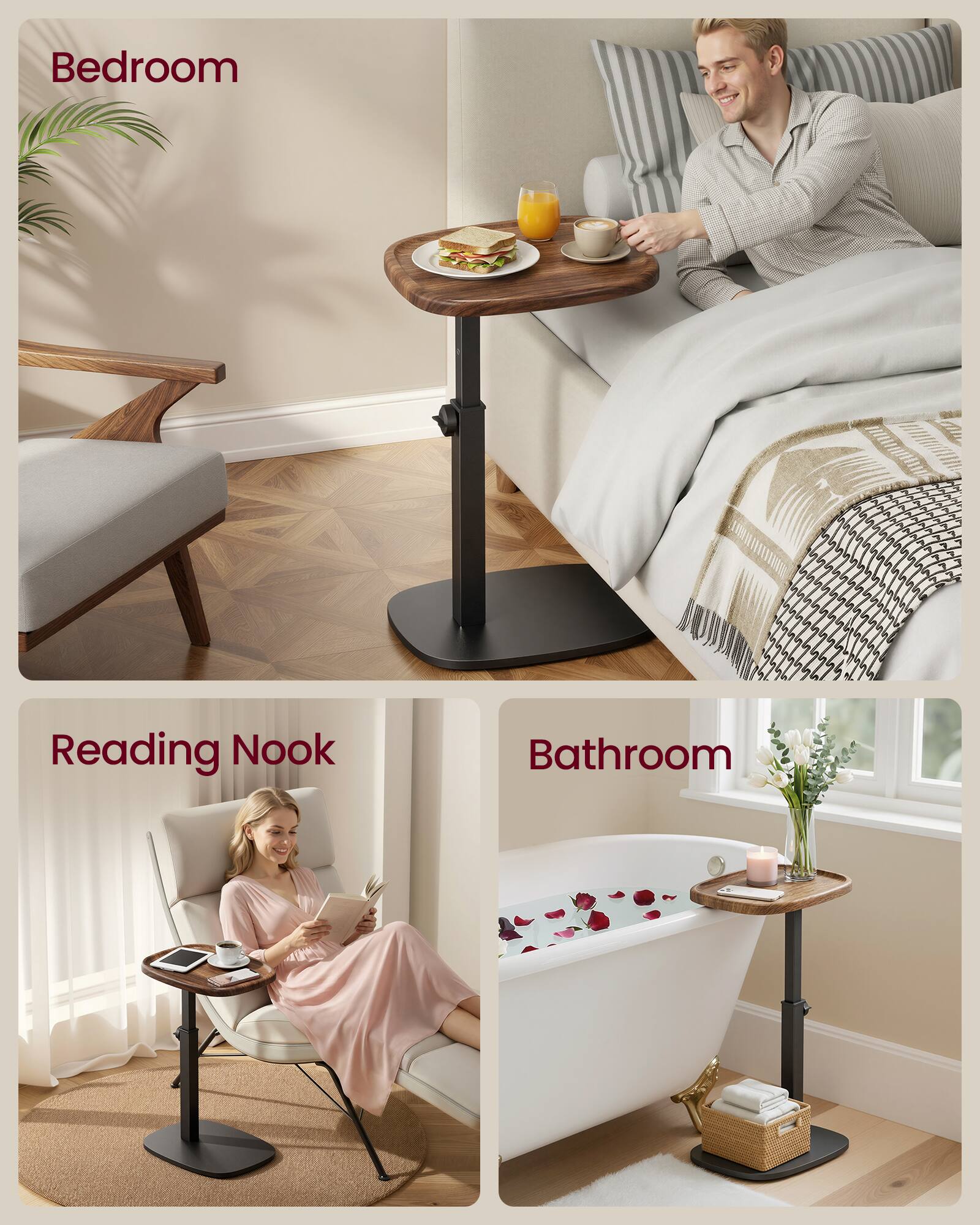 Bedroom  
Reading Nook  
Bathroom