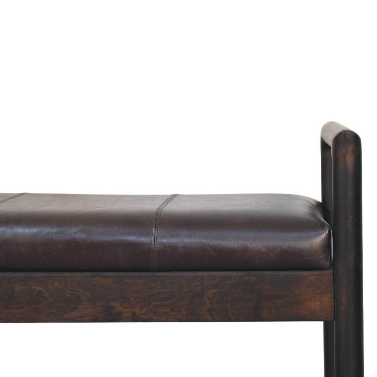 Alt View 5. Artisan Furniture - Artisan Furniture Solid Wood Gridline Bench - Brown.