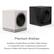 Premium finishes
Available in Stealth Black and Warm White finishes to complement both contemporary interiors and Bowers & Wilkins 800 Series Diamond D5 loudspeakers.