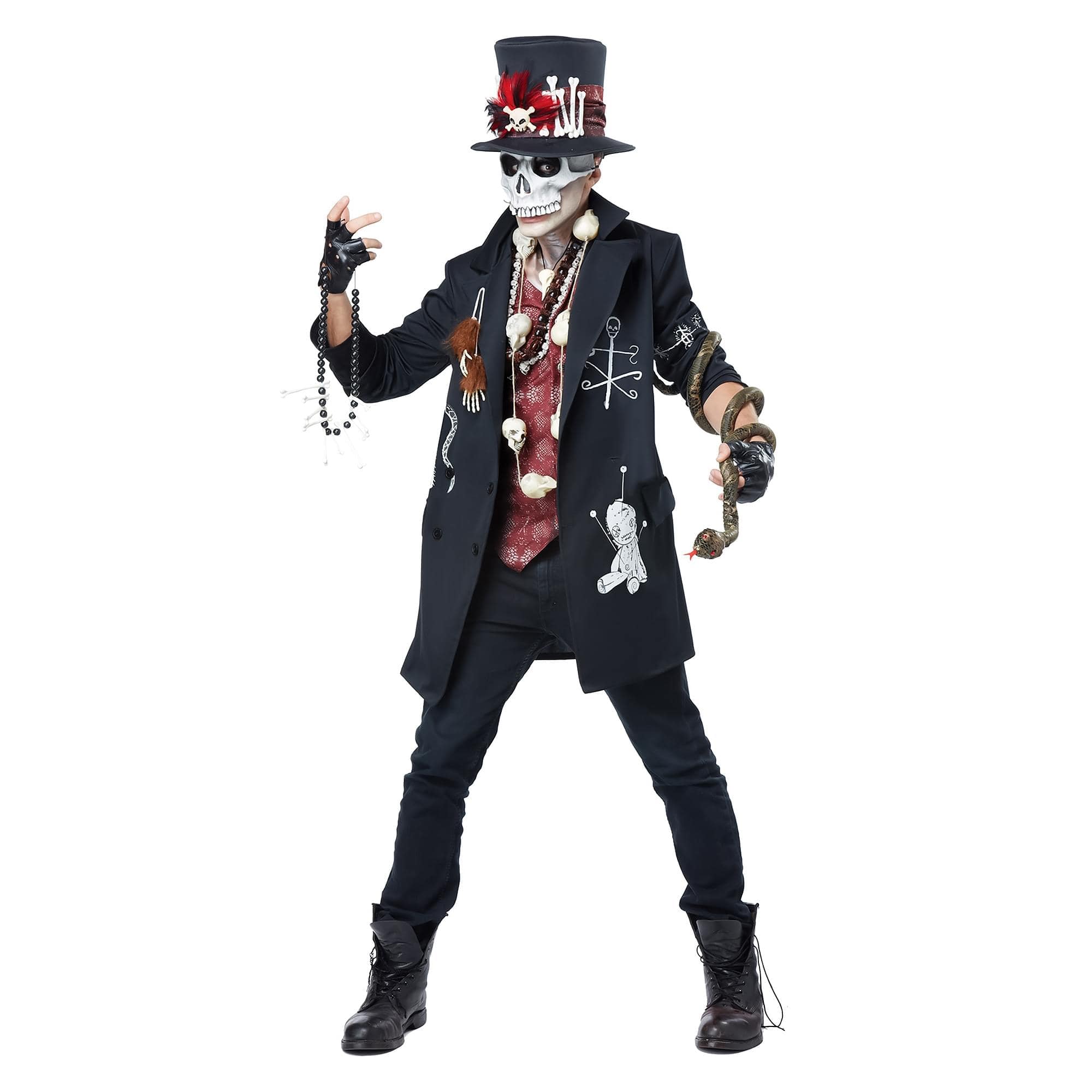 California Costumes - Voodoo Dude Adult Costume | X-Large (46 Inch Chest, 40 Inch Waist) - Black price history on PriceWatchPro