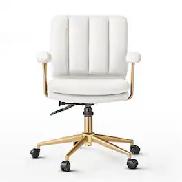 Eureka Ergonomic - Velvet Executive Home Office Chair - White