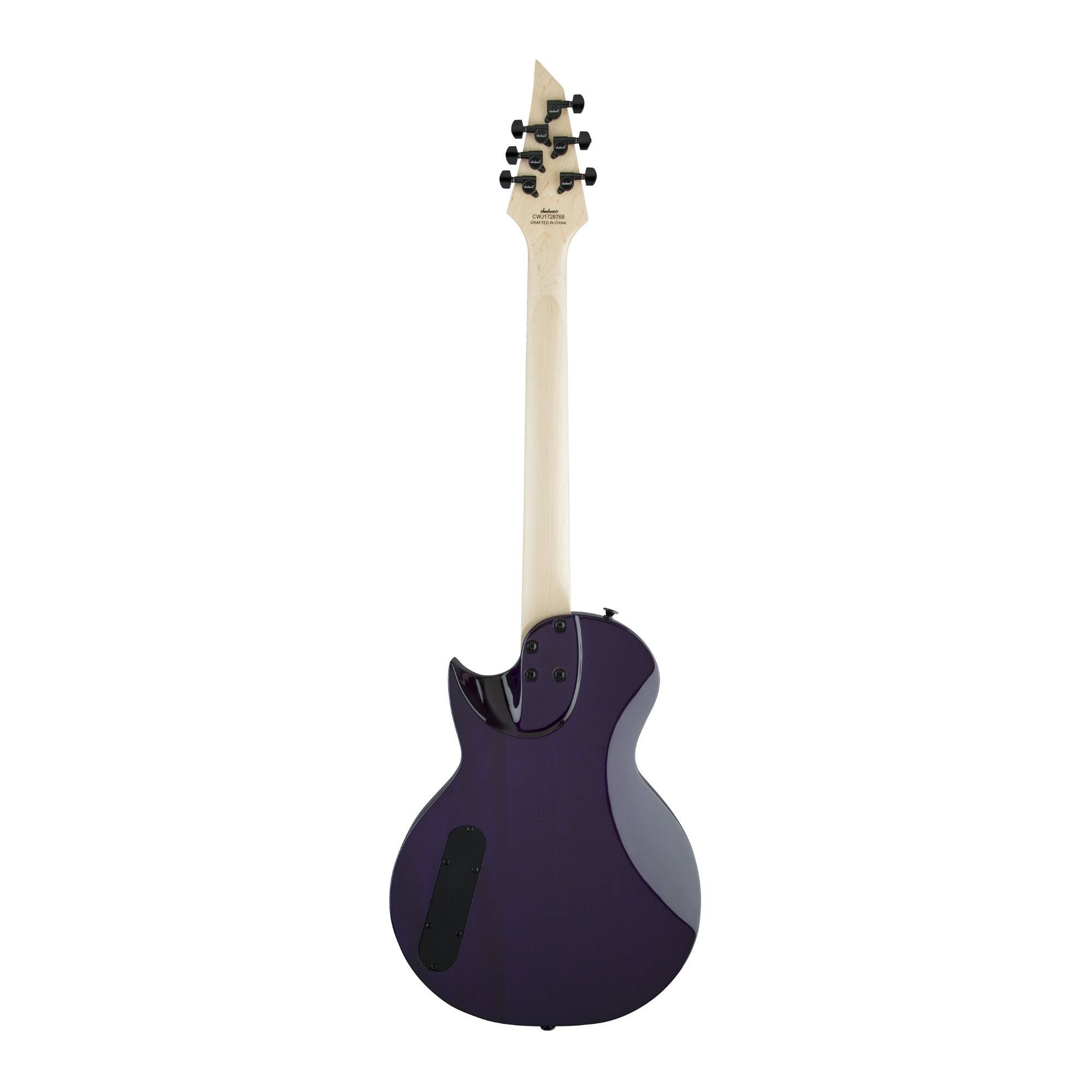 Left. Jackson - Jackson JS Series Monarkh SC JS22Q Electric Guitar (Transparent Purple Burst).