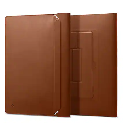 Front. Spigen - Spigen Valentinus S Protective Laptop Sleeve for 14-inch Laptop - Classic Brown.