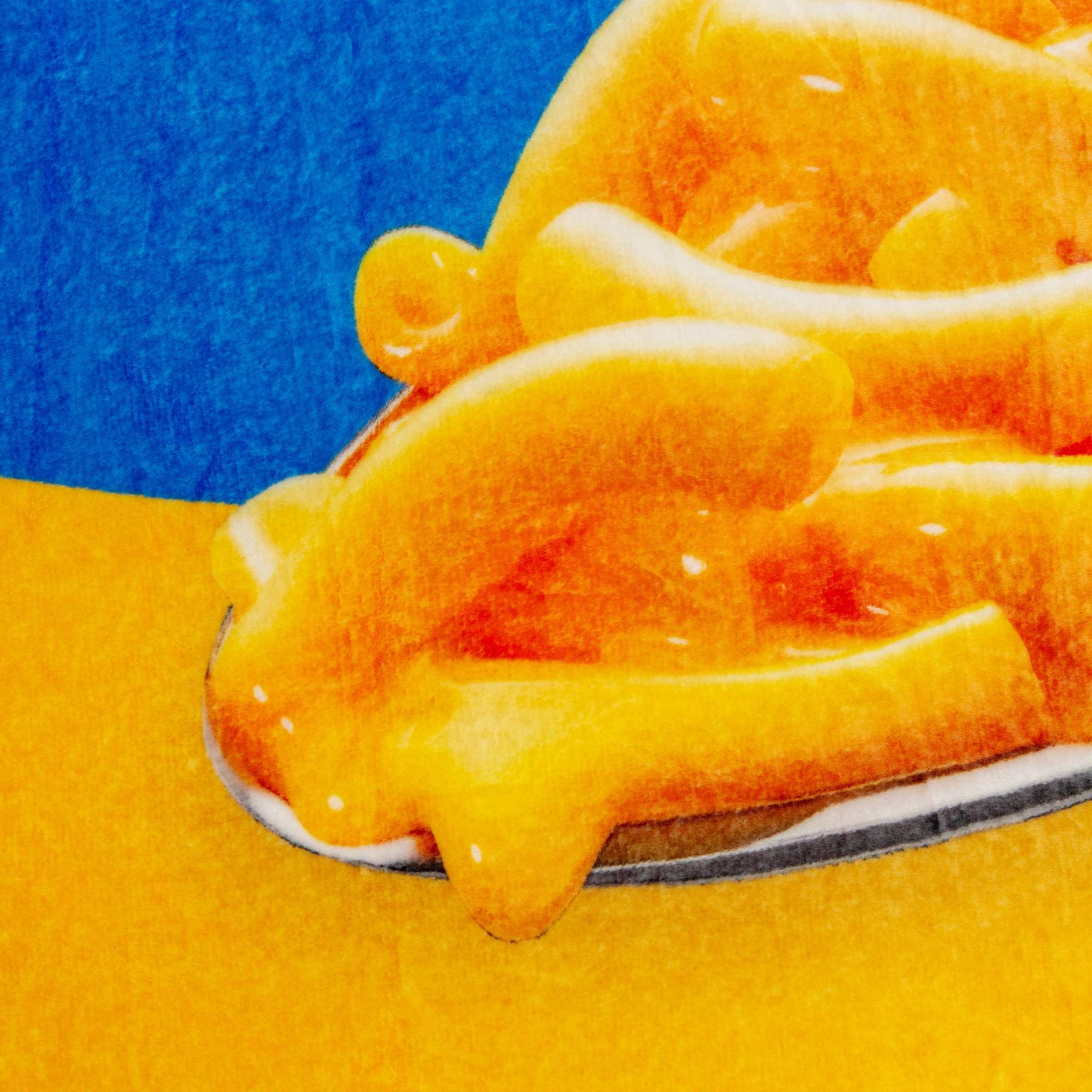 Alt View 1. KRAFT - Kraft Macaroni and Cheese Fleece Throw Blanket | 45 x 60 Inches - Yellow.