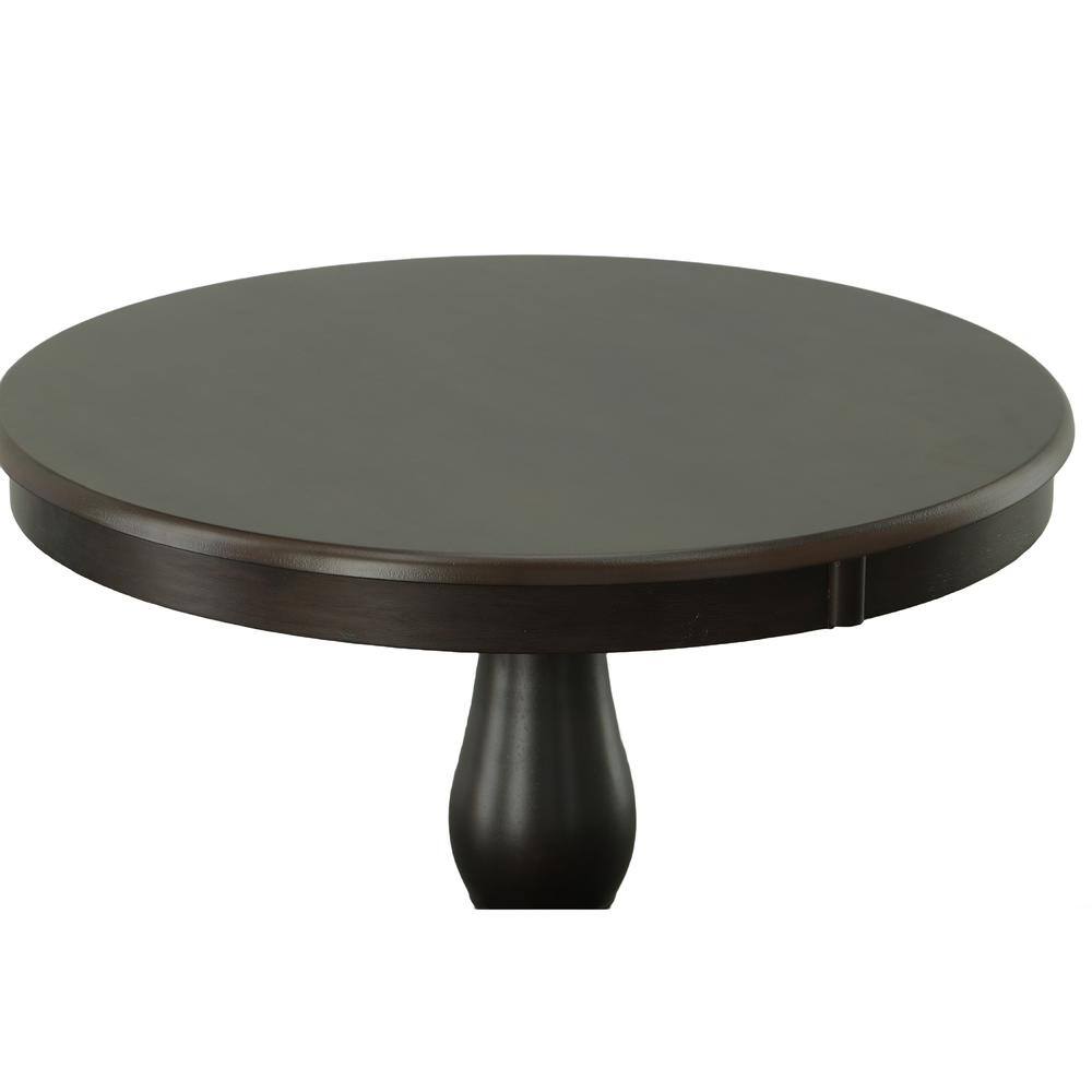 Alt View 2. Carolina Chair & Table - Fairview 30" Round Pedestal Dining Table - Espresso - Brown.
