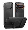 Front. SURITCH - Case for Google Pixel 11 Pro XL Phone Case, Compatible with MagSafe, with Camera Cover & Adjustable Metal Kickstand - Aurora Black.