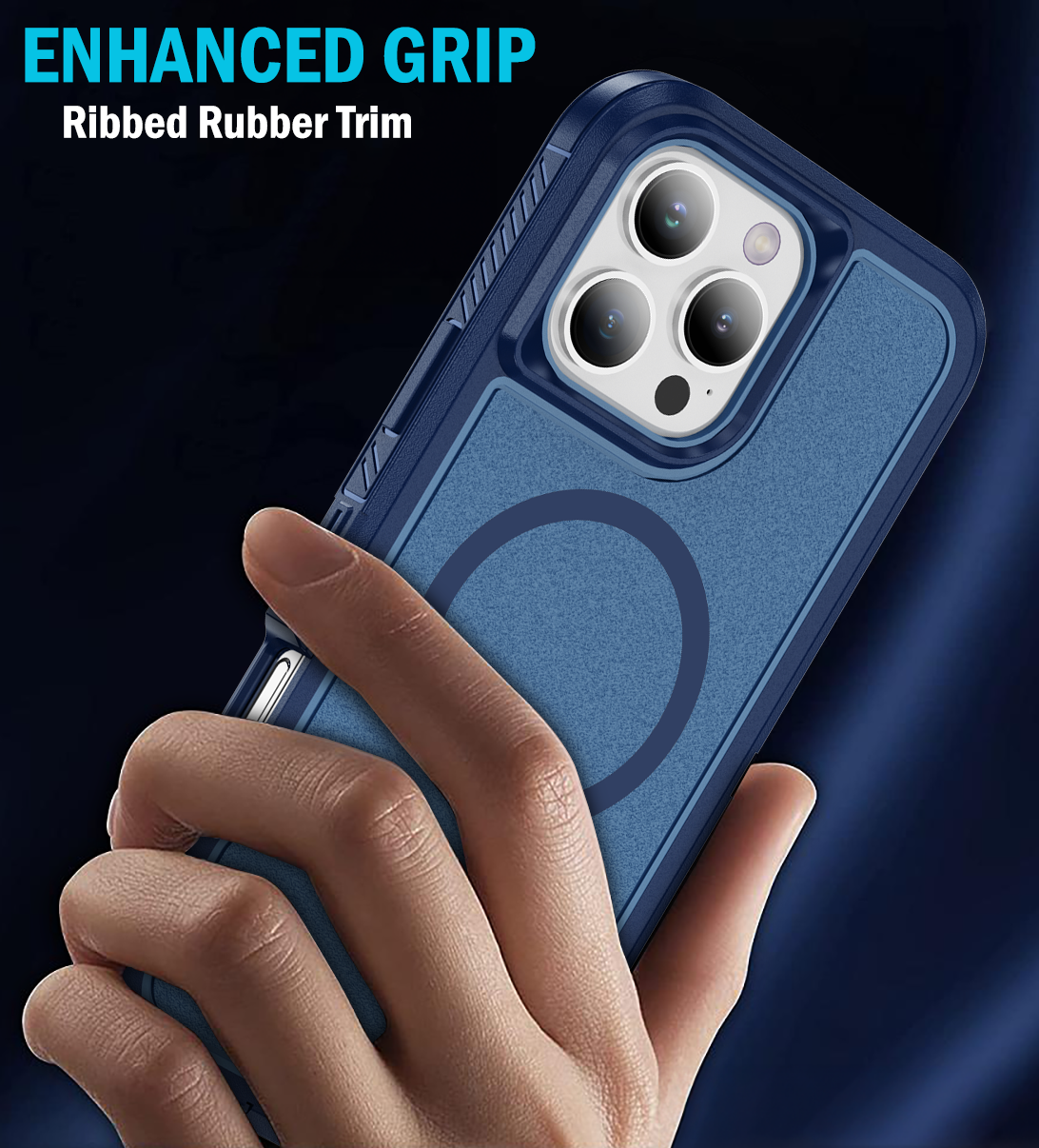 ENHANCED GRIP  
Ribbed Rubber Trim