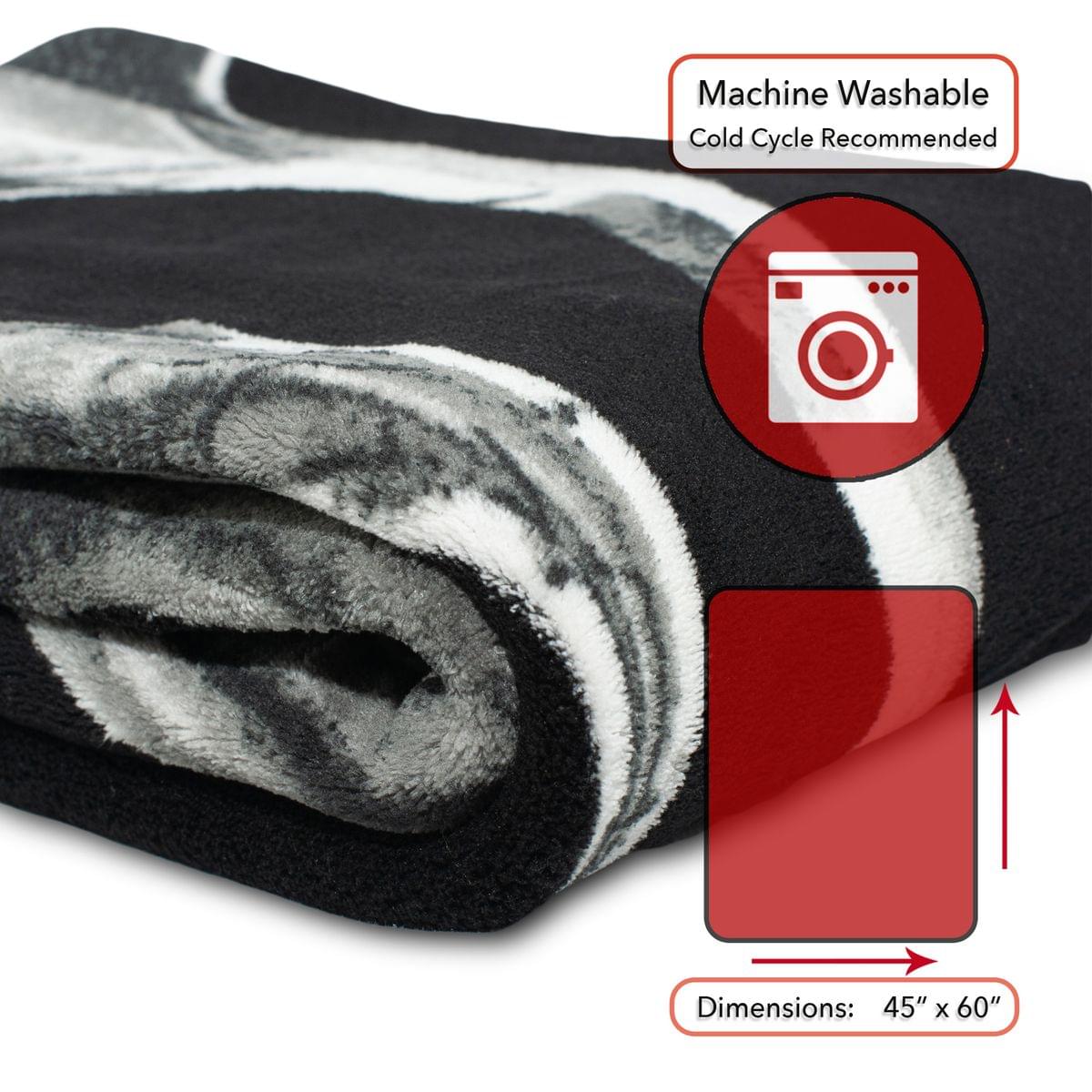 Machine Washable  
Cold Cycle Recommended  

Dimensions: 45" x 60"