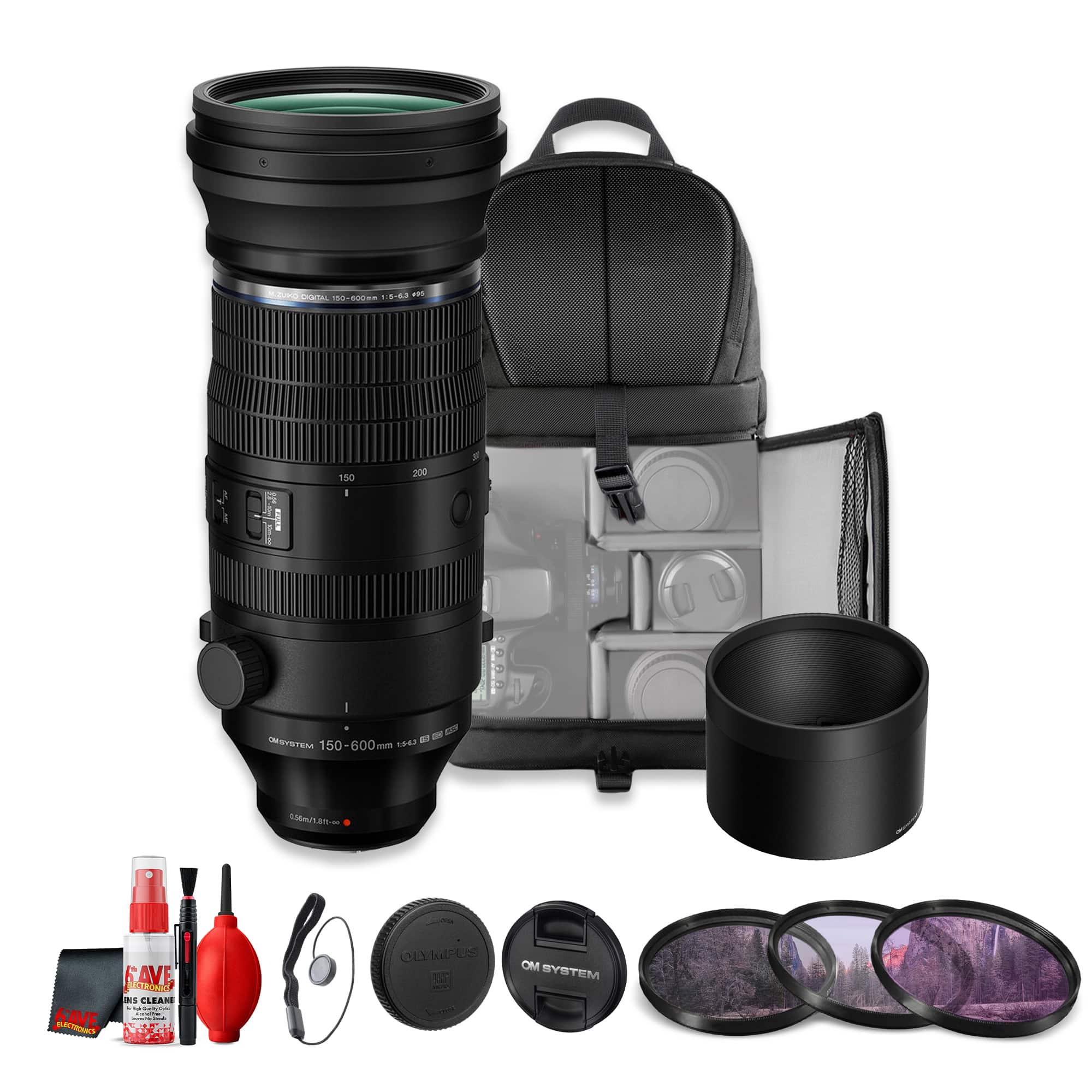 OM System - M.Zuiko Digital ED 150-600mm f5-6.3 IS Super Telephoto Lens(Bundle) - Black price history on PriceWatchPro