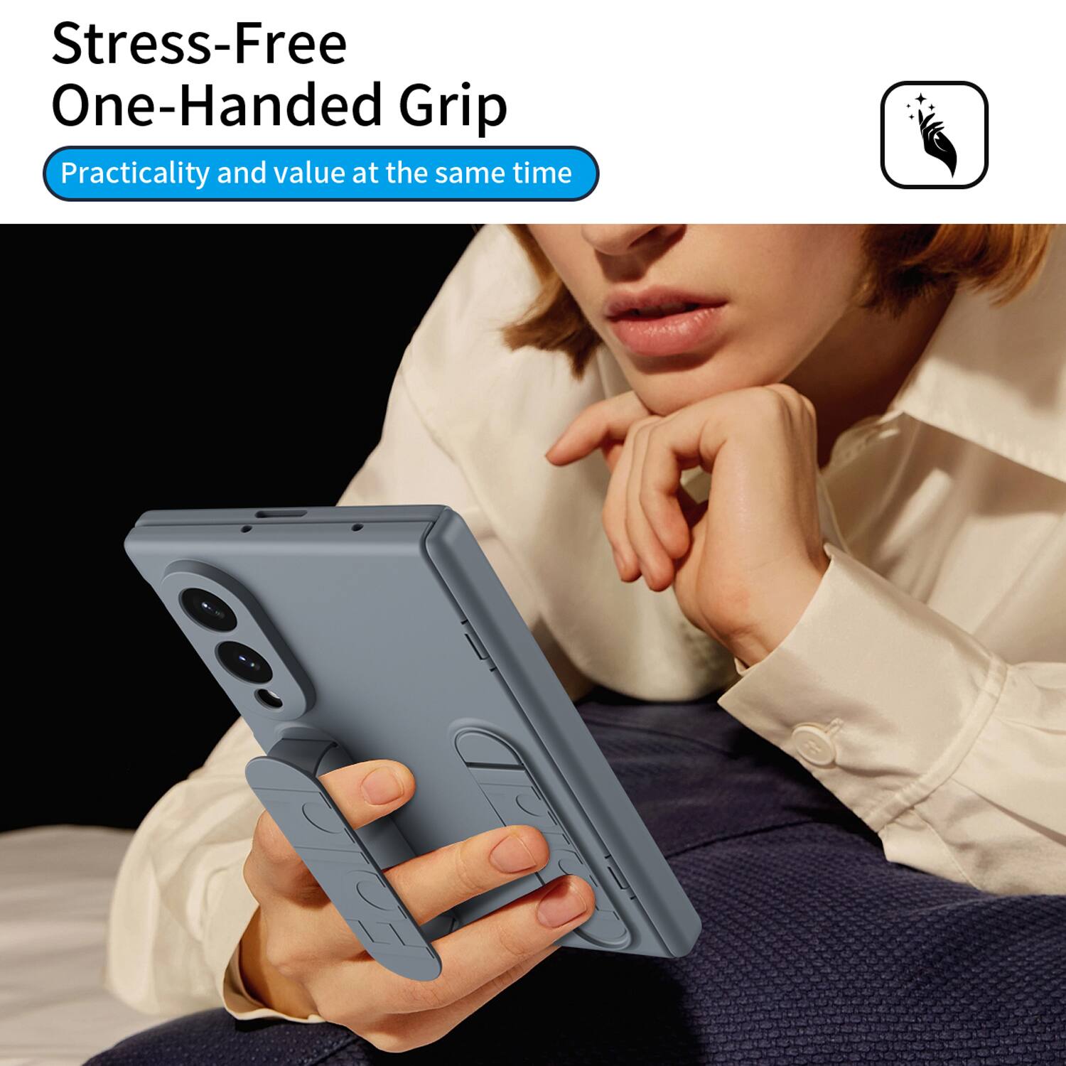 Stress-Free One-Handed Grip  
Practicality and value at the same time