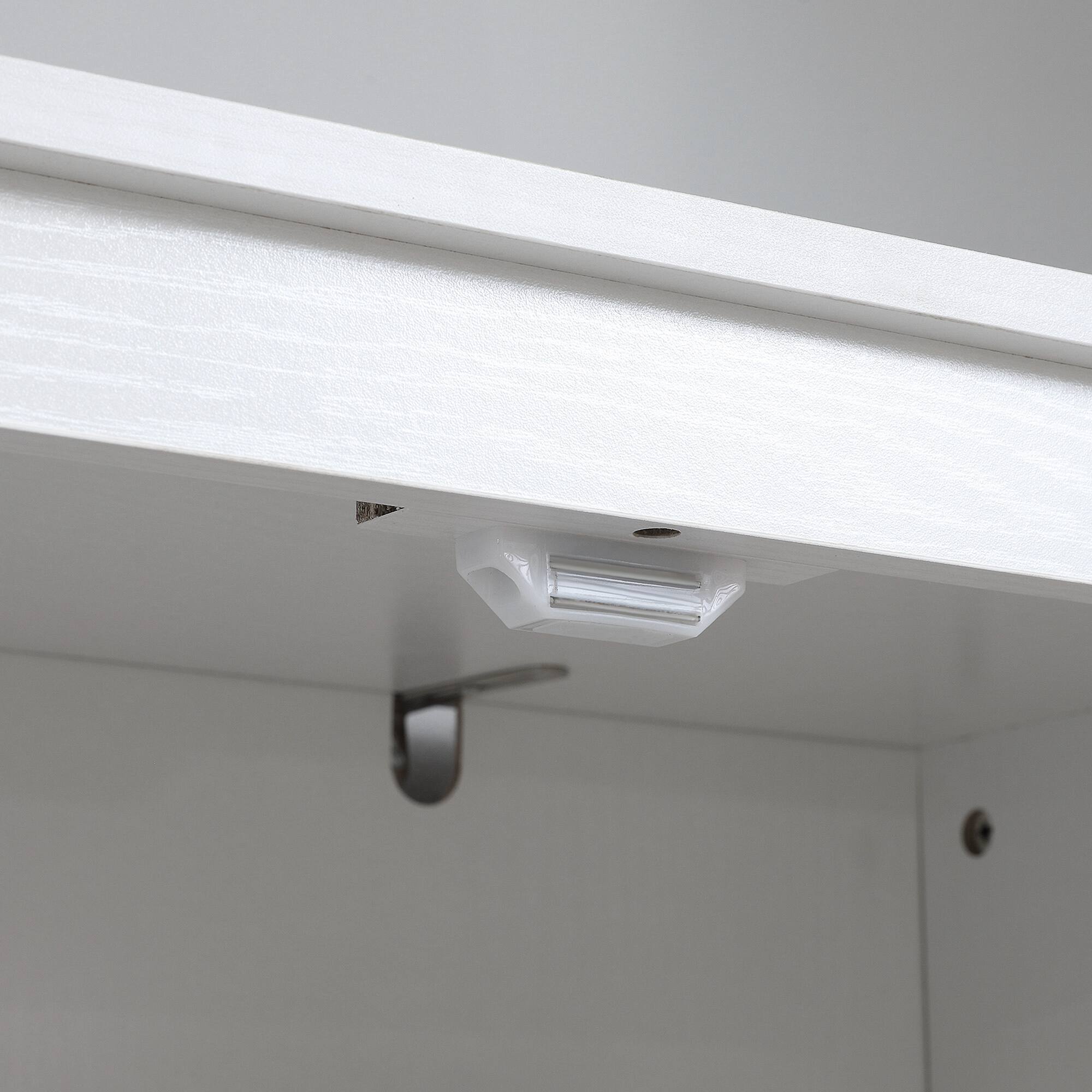 Alt View 8. Homcom - 72" Kitchen Pantry Cabinet, Farmhouse Storage Cabinet with 4 Door Cabinets and Adjustable Shelves for Dining Room - White.