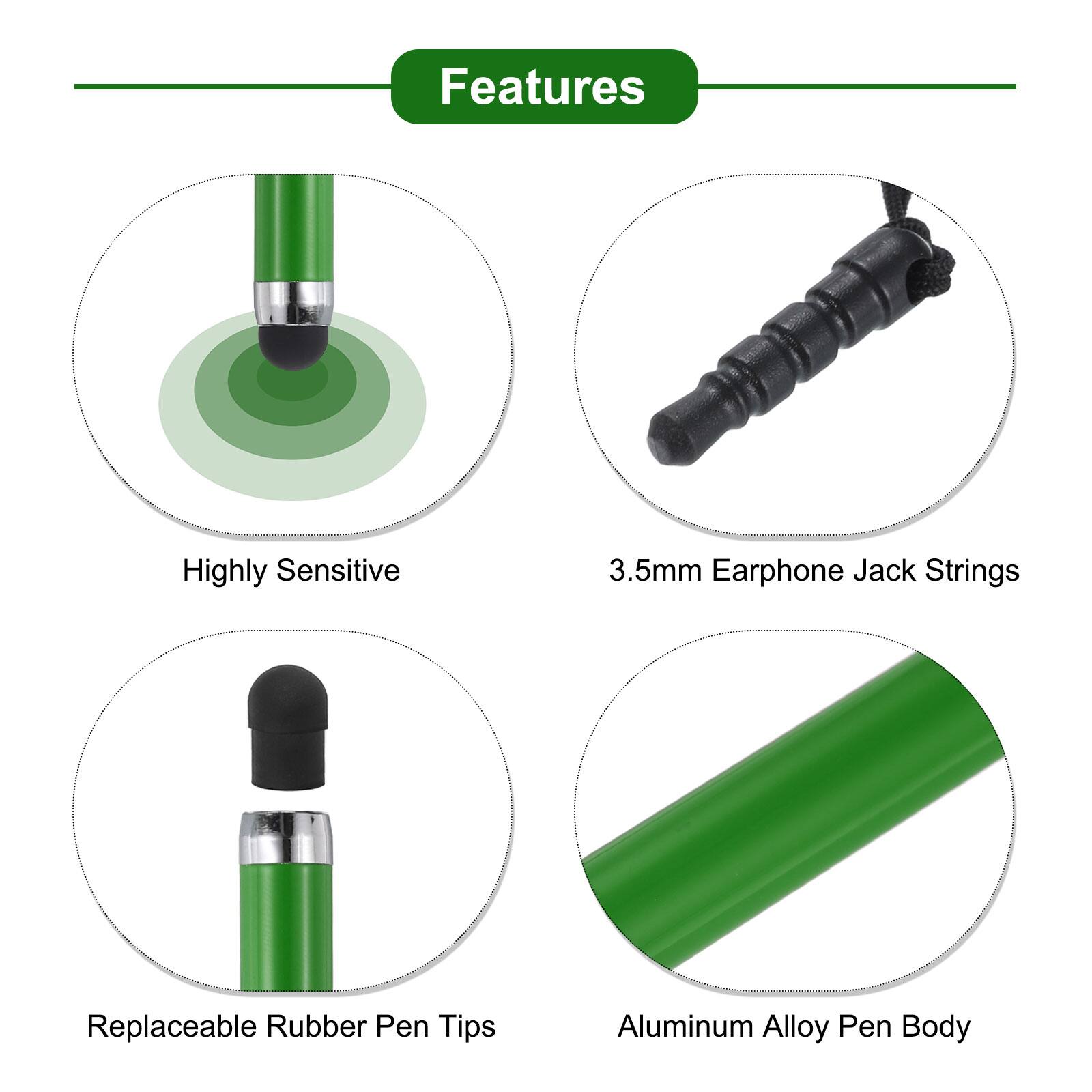 Features

- Highly Sensitive
- 3.5mm Earphone Jack Strings
- Replaceable Rubber Pen Tips
- Aluminum Alloy Pen Body