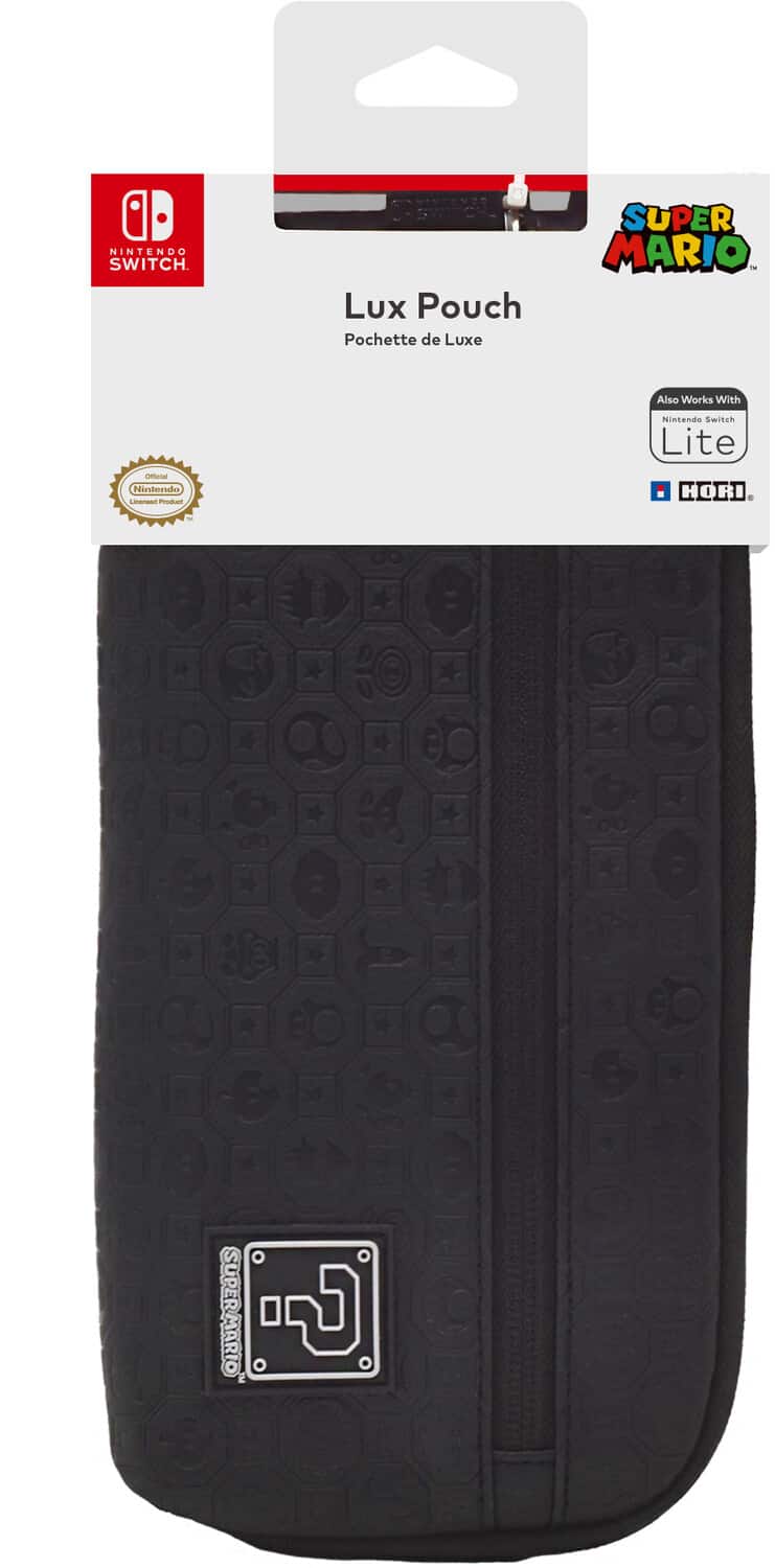 Case - HORI Lux Pouch - Mario: Officially Licensed by Nintendo - Multicolor