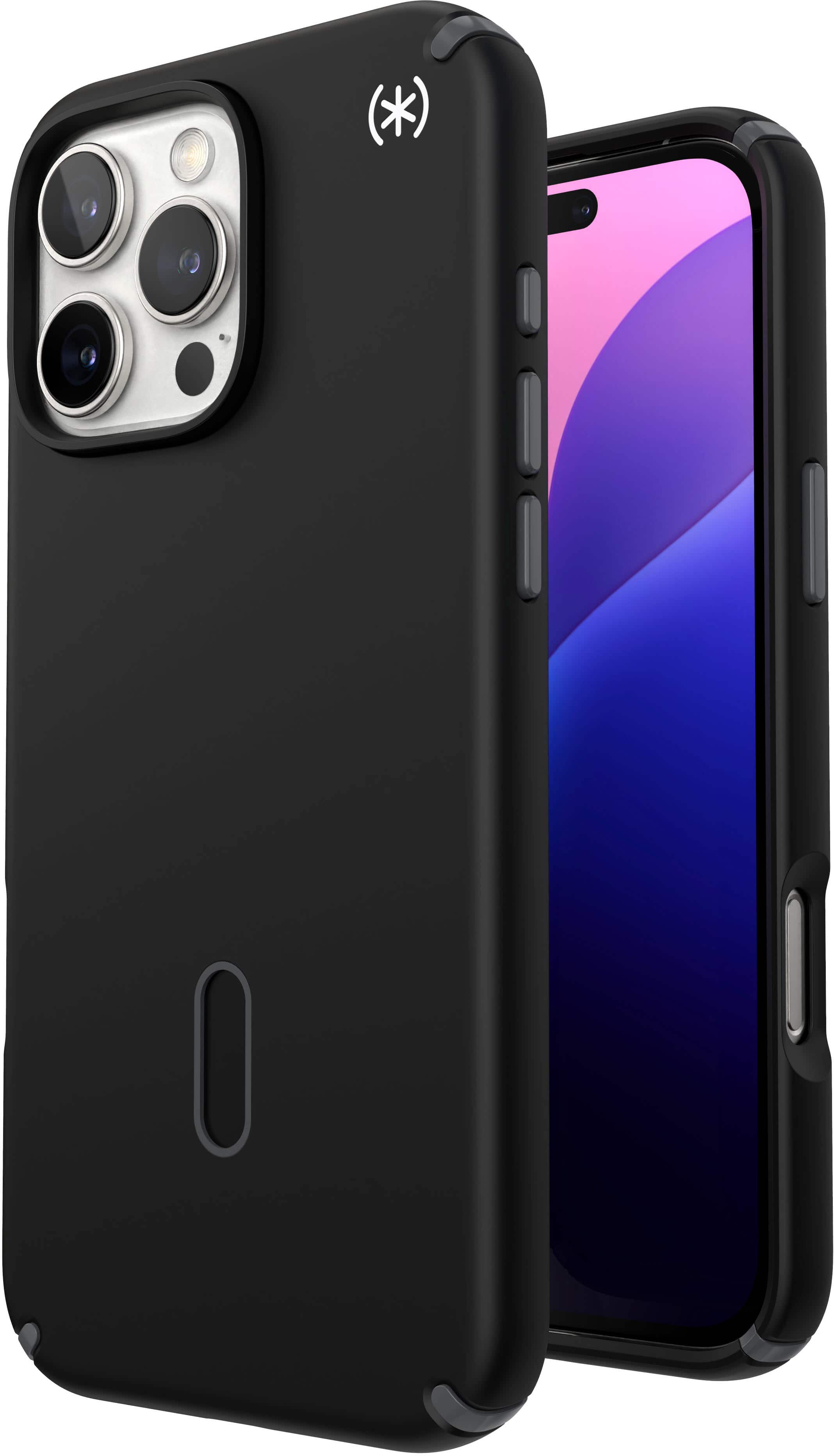 Alt View 1. Speck - Presidio2 Pro ClickLock Case with MagSafe for Apple iPhone 16 Pro Max - Black.