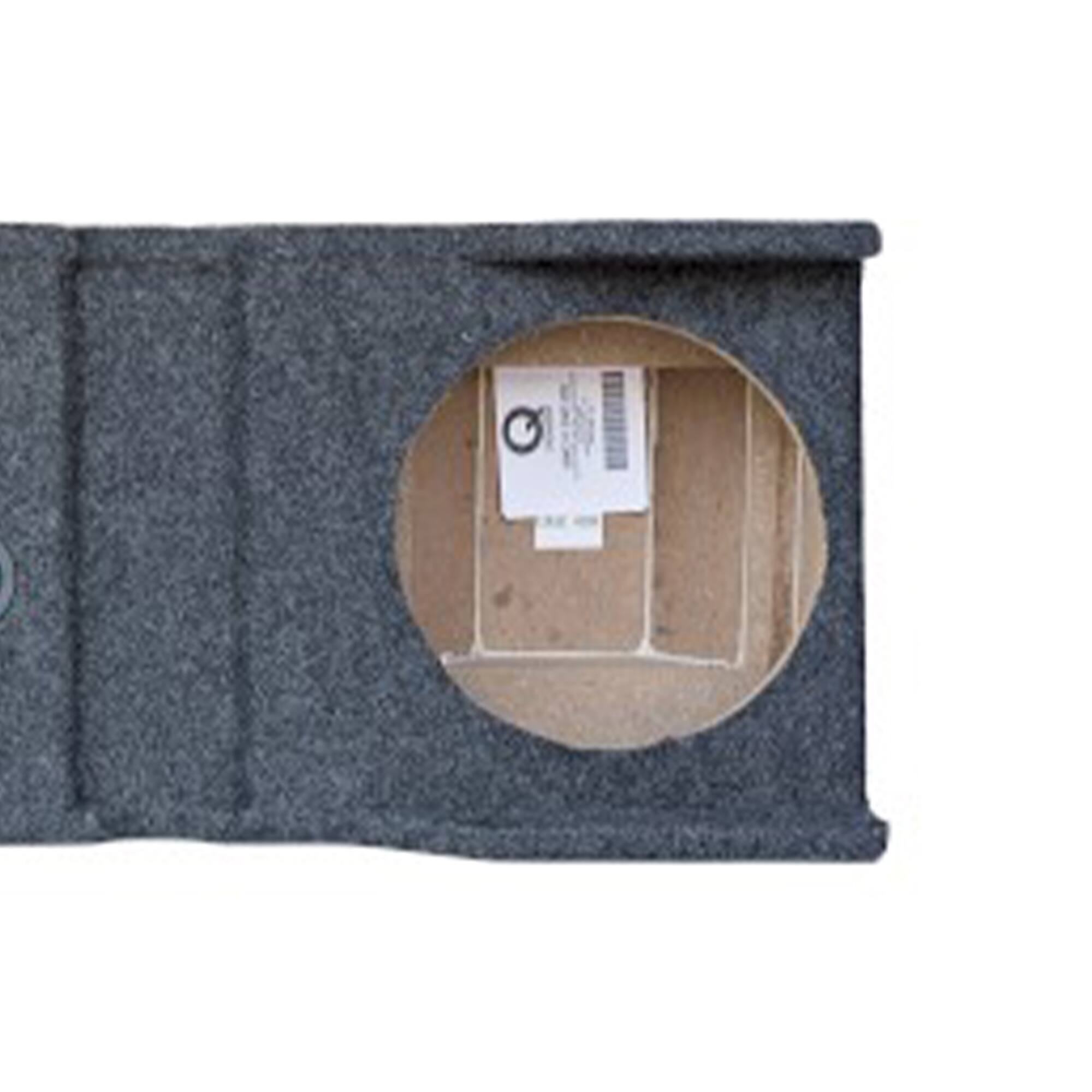Alt View 3. QPower - Q Power Dual 10" Subwoofer Enclosure, Underseat Sub Box for Chevy HD 2001-2006 - CHARCOAL GREY.