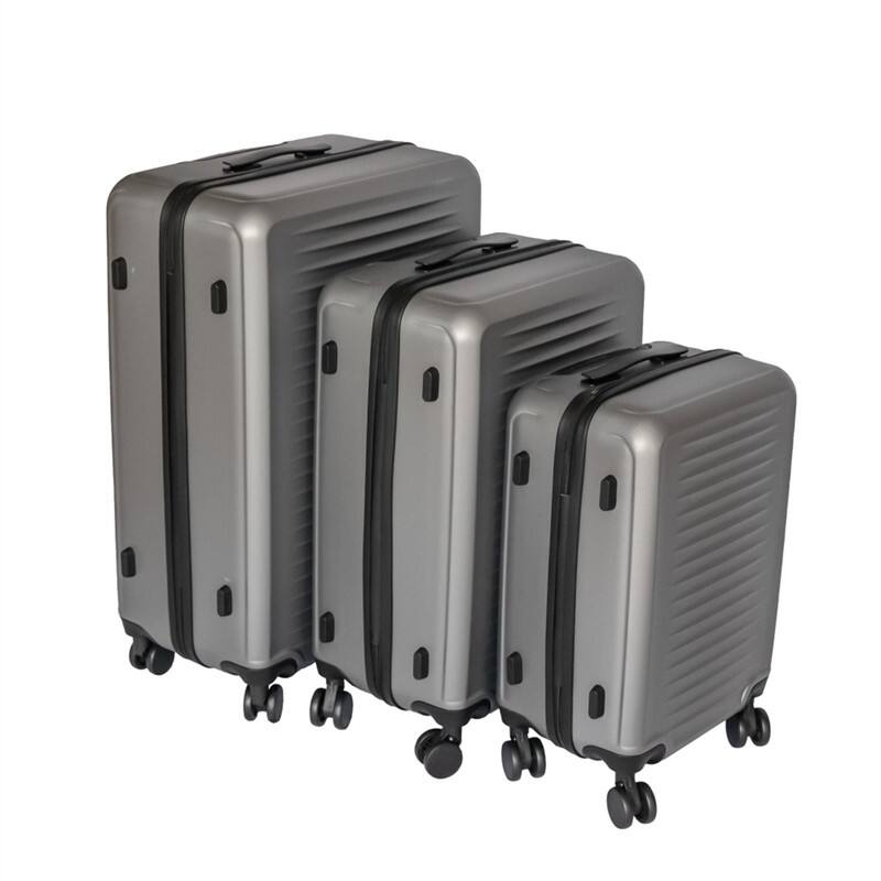 Alt View 9. HTUTWOO - 3-Piece ABS Travel Luggage Set - 20/24/28 Inch with TSA Lock, 360° Silent Spinner Wheels, Ultra Lightweight Carry On - Gray.