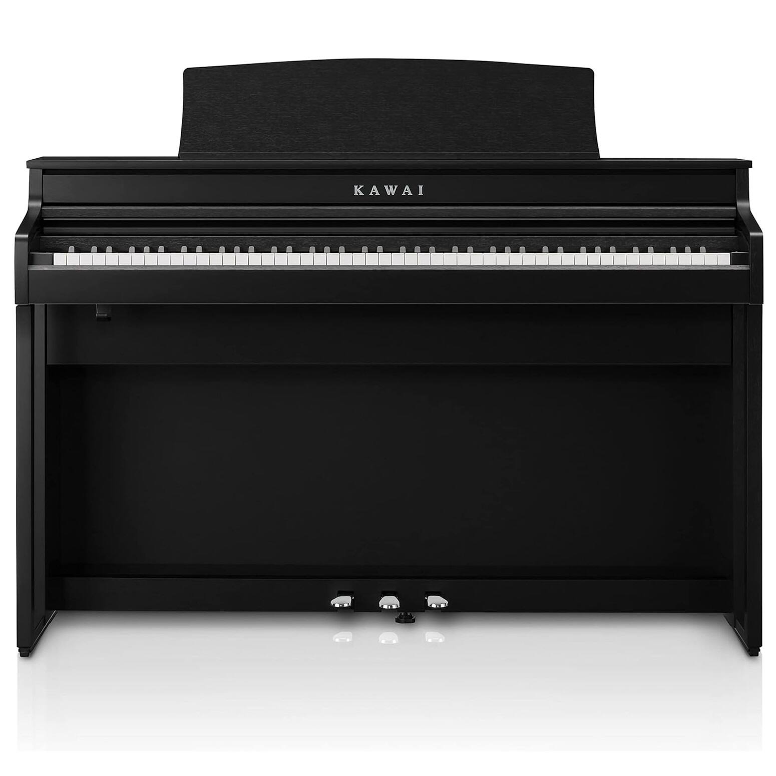 Angle. Kawai Pianos - Kawai CA401 88-Key Digital Concert Piano with Grand Feel Compact Wooden Key Action | Built-in Bluetooth MIDI Technology - Satin Black.