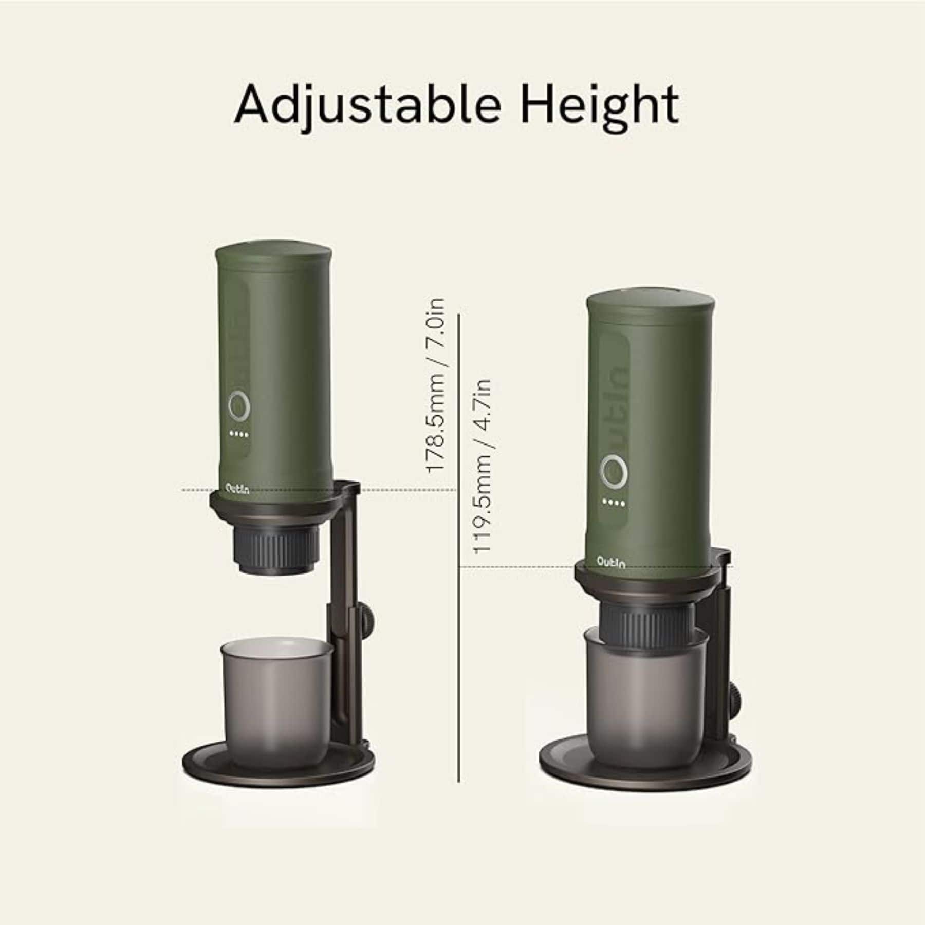 Outin Nano Portable Electric Espresso Machine, Detachable