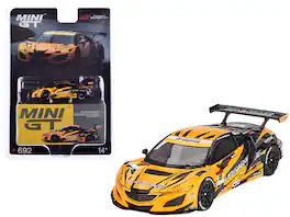 Mini GT - Honda NSX GT3 EVO22 #18 Takashi Kobayashi & Syun Koide "Team UpGarage" "Super GT Series" 2023 1/64 - Yellow With Black