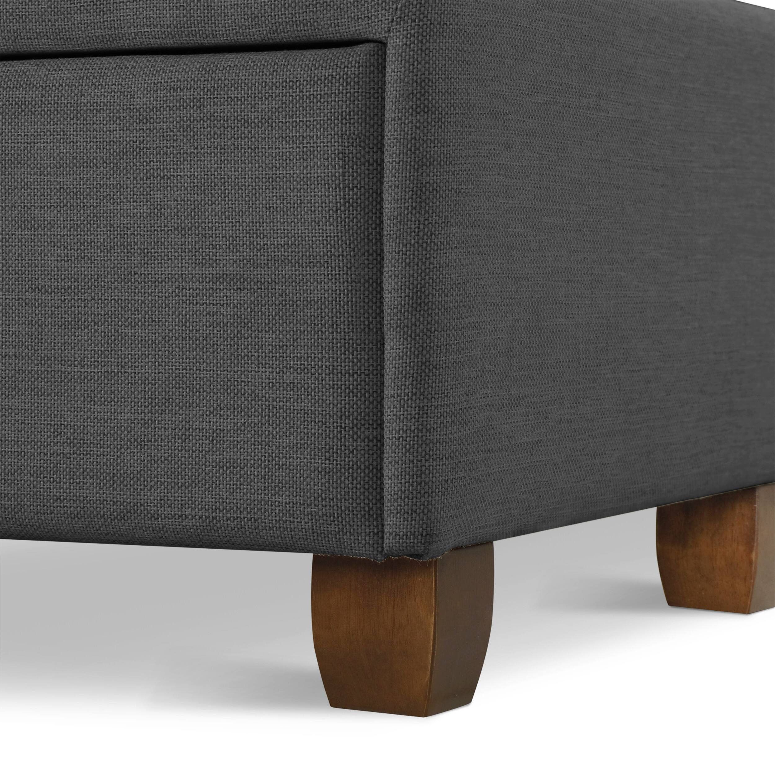 Alt View 21. Click Decor - Edmond Storage Bed with Adjustable Height Headboard Queen Size - Dark Gray.