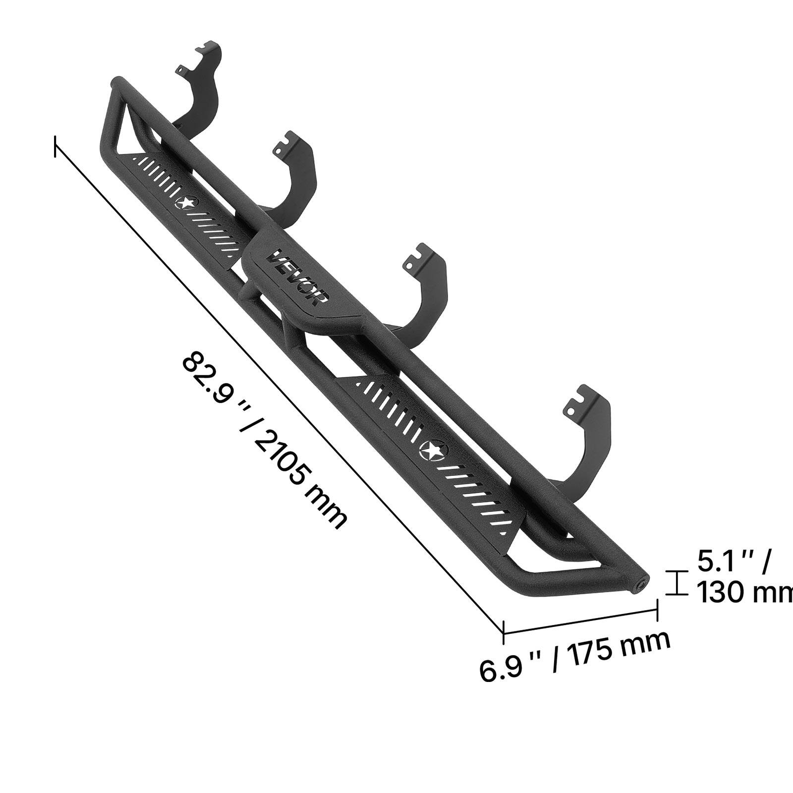 VEVOR  
82.9" / 2105 mm  
5.1" / 130 mm  
6.9" / 175 mm