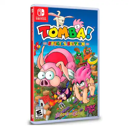 6 NINTENDO SWITCH. TOMBA! - SPECIAL EDITION EVERYONE 10+ ESRB LIMITER RUN Whoopee Camp - E10+ (Everyone 10+)