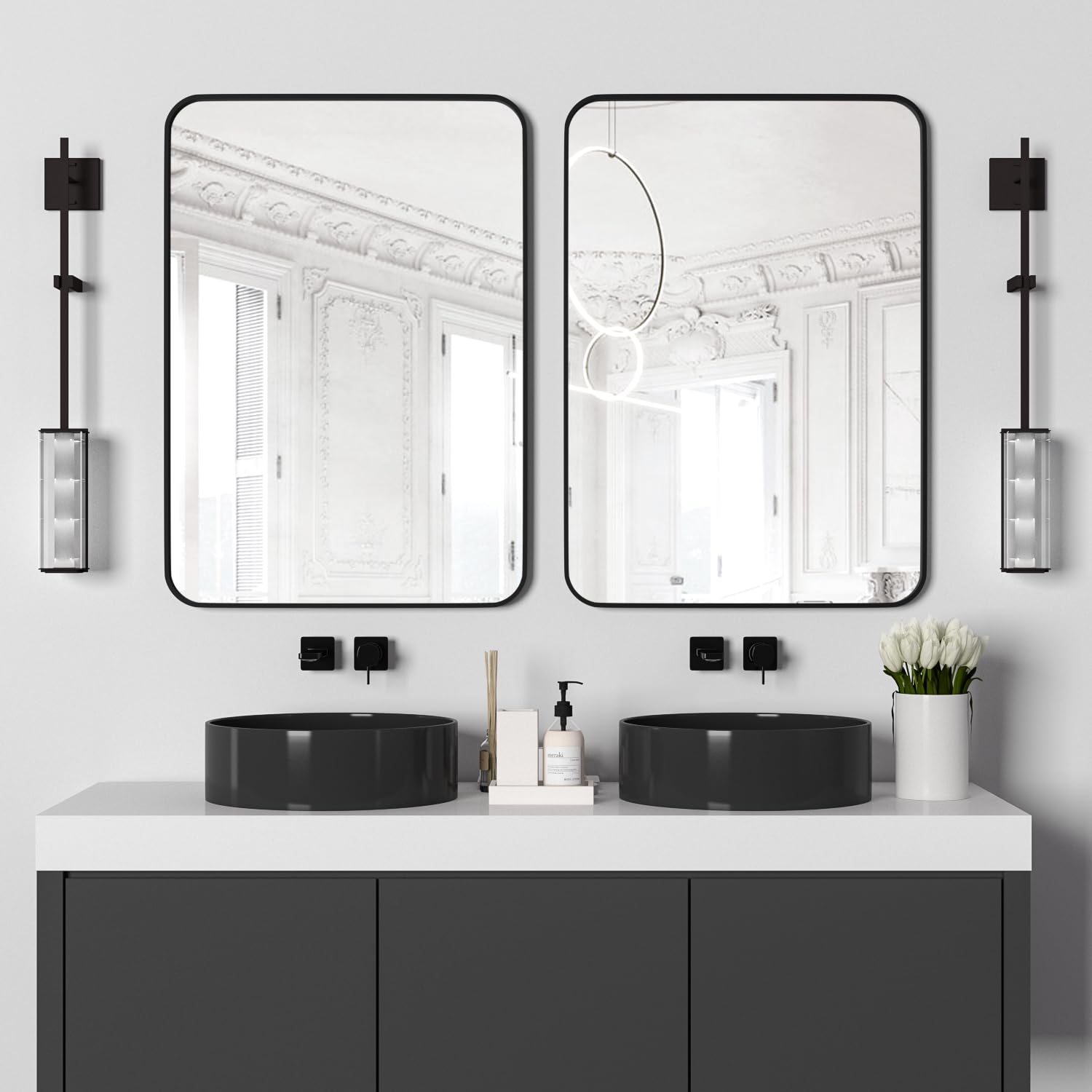 Black 20"x28" (2Pack)