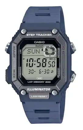 STEP TRACKER
ADJUST MODE
CASIO Bluetooth 100V
SET SUN WB10RM P
10:58 50
CONNECT 30- 6-30
PP SEOBEH WR LAP MEMORY 200
LIGHT START
ILLUMINATOR
LAP/RESET