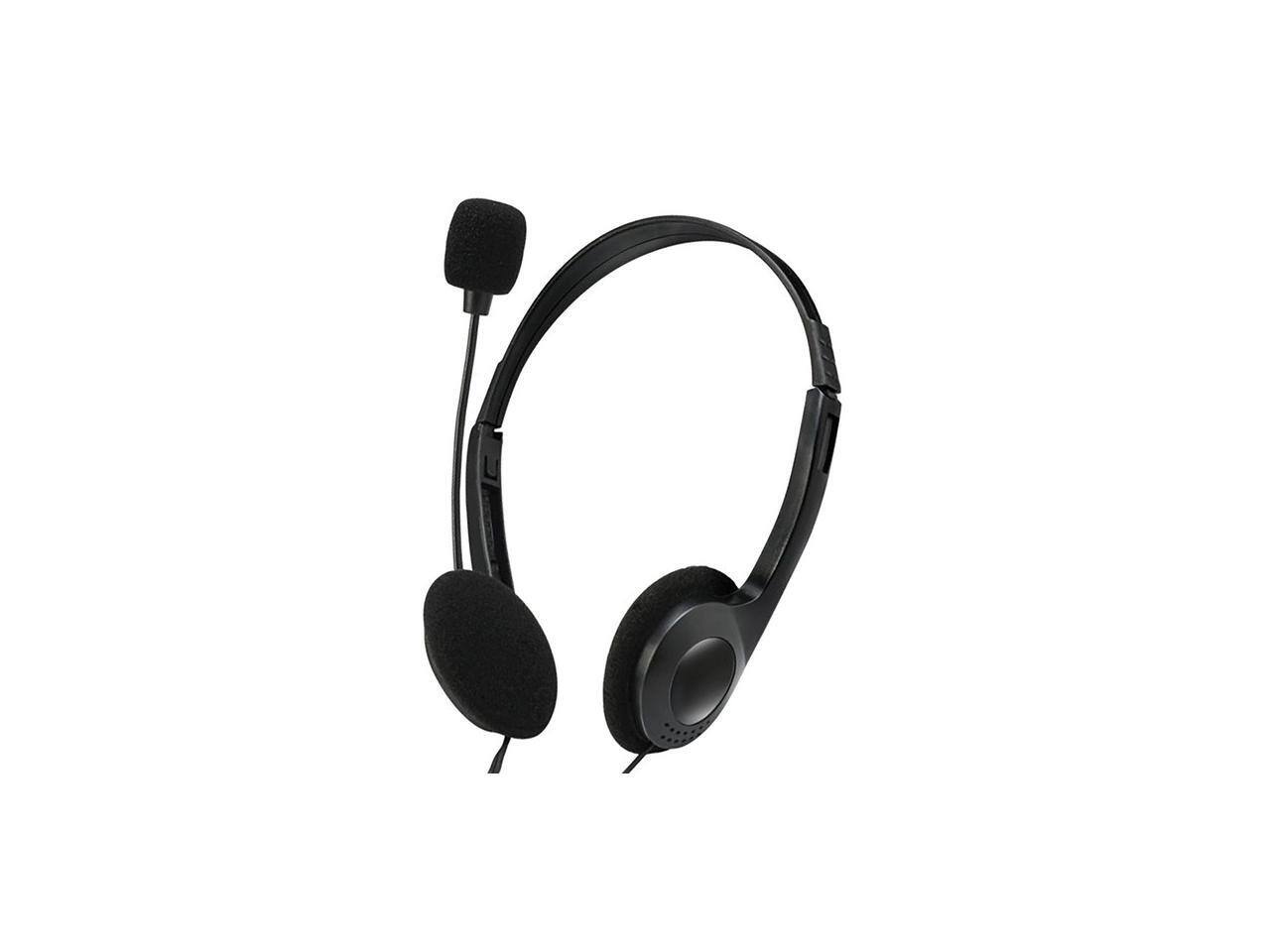 Alt View 7. Adesso - STEREO HEADSET W/ MICROPHONE - Black.