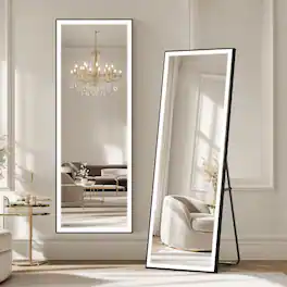 Hirose Alice - Kosmonia Frameless Full Length Coating Mirror w Distortion Free HD Reflection Anti Deing Tempe Glass Shatter
