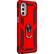 Angle. SaharaCase - Military Kickstand Case for Motorola G Stylus 4G 2022 - Red.