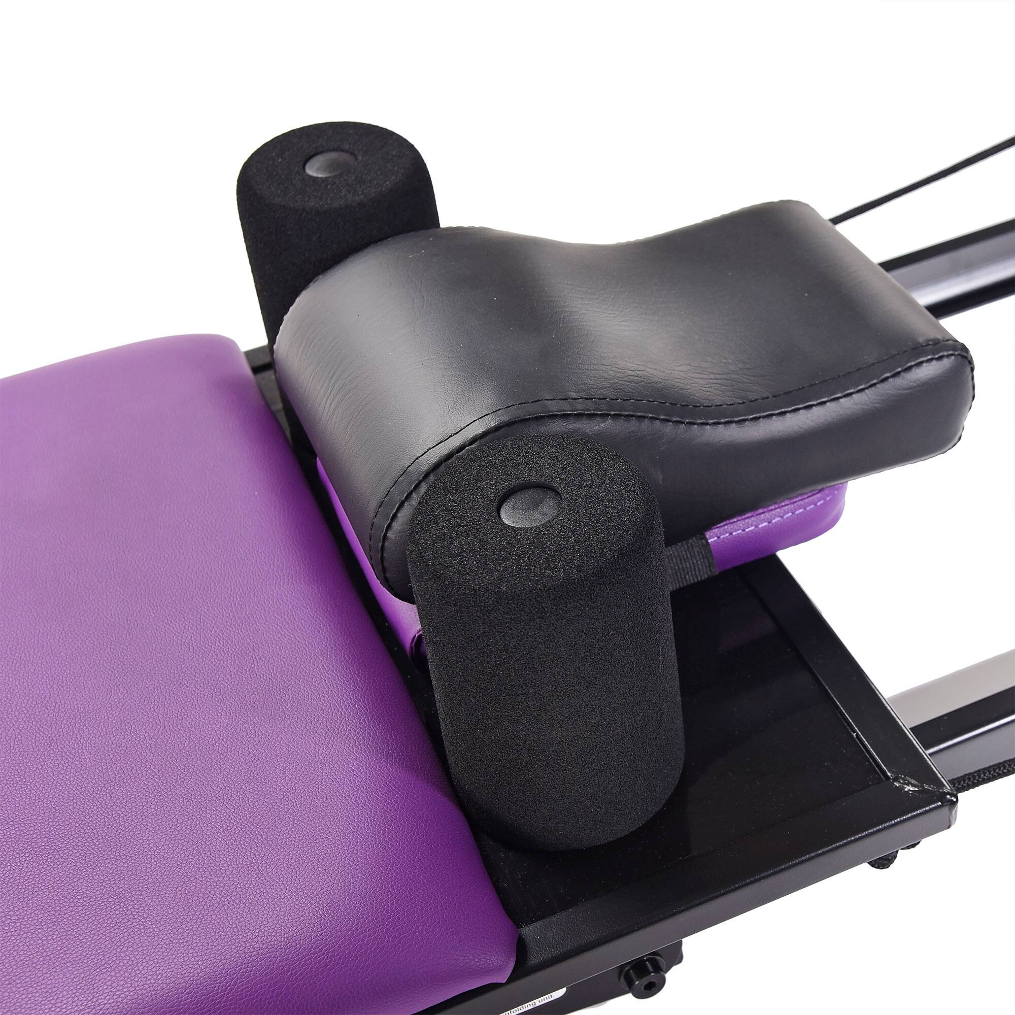 Alt View 8. Stamina Products - Stamina 55-4379 AeroPilates Reformer Plus Whole Body Resistance Workout Equipment - Black/Purple.