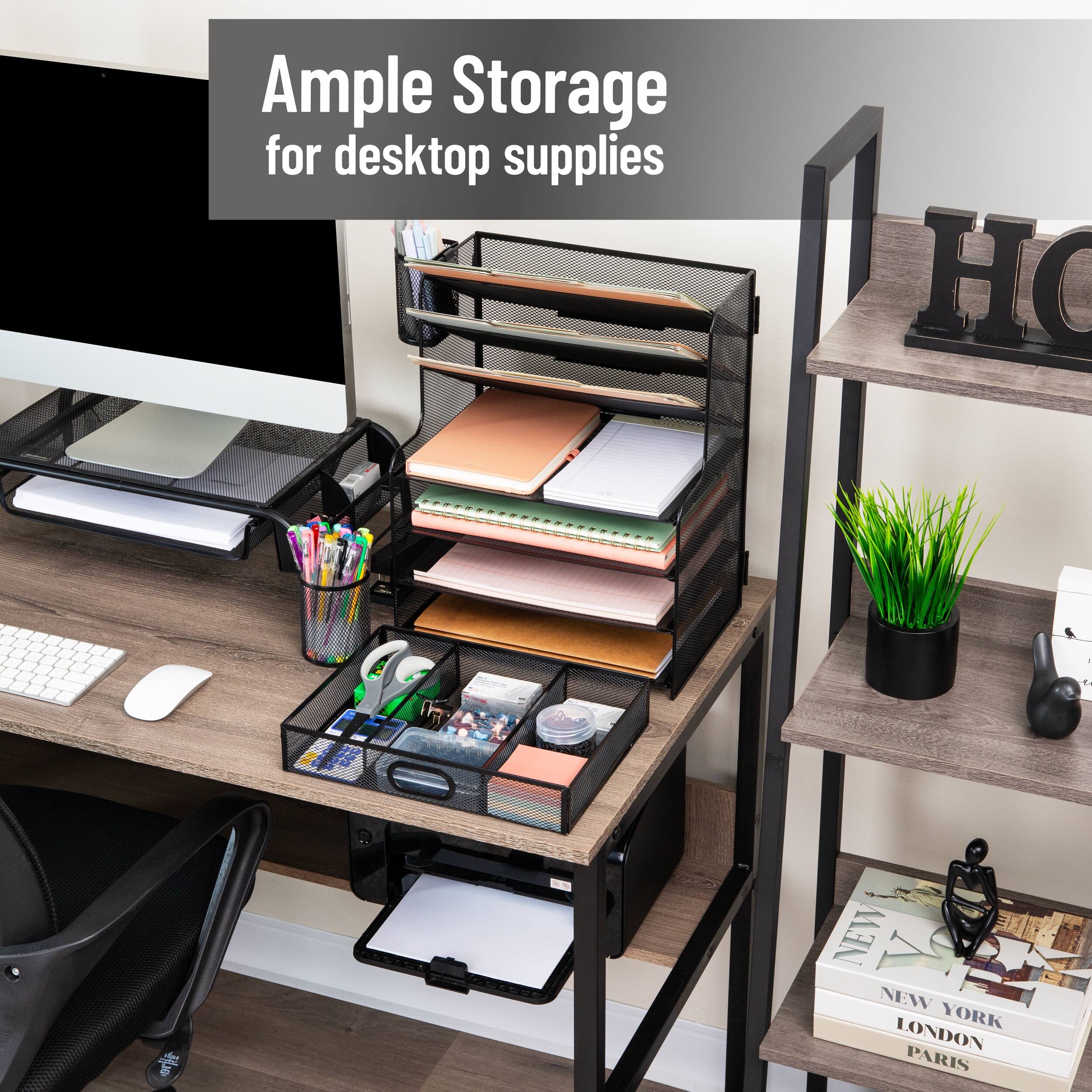 Ample Storage for desktop supplies