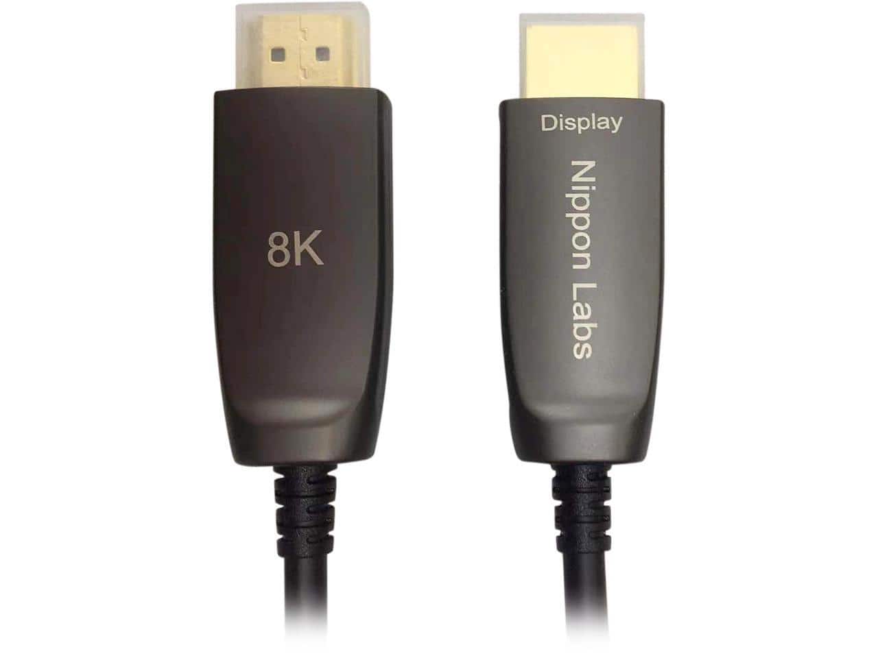 Nippon Labs - 12m 8K HDMI2.1 AOC Fiber Cable - 48Gbps, 8K@60Hz, 4K@120Hz, HDCP 2.2, eARC