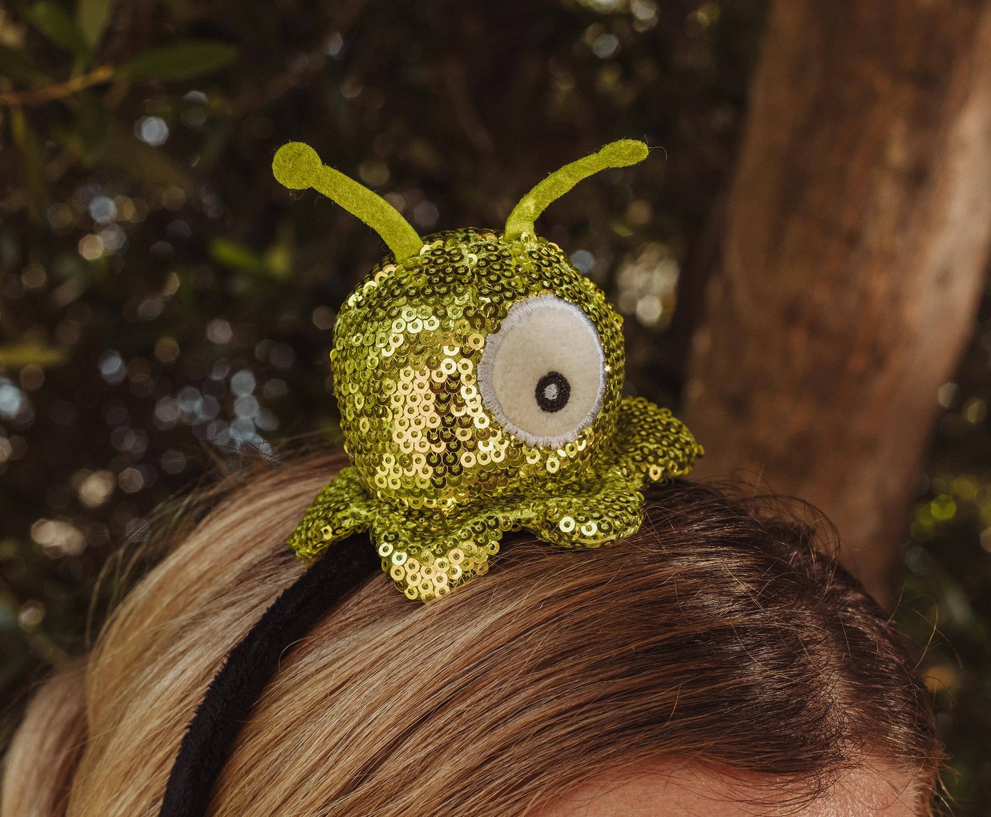 Alt View 4. Toynk - Futurama Brain Slug Sparkle Plush Headband - Multi-Colored.