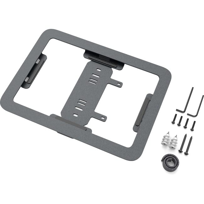 Heckler Design - Wall Mount for iPad, Network Adapter, Gang Box - Gray - Powder Coated Steel - Black