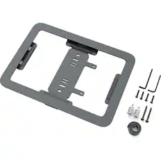 Front. Heckler Design - Heckler Design Wall Mount for iPad, Network Adapter, Gang Box - Black Gray - Powder Coated Steel - Black.