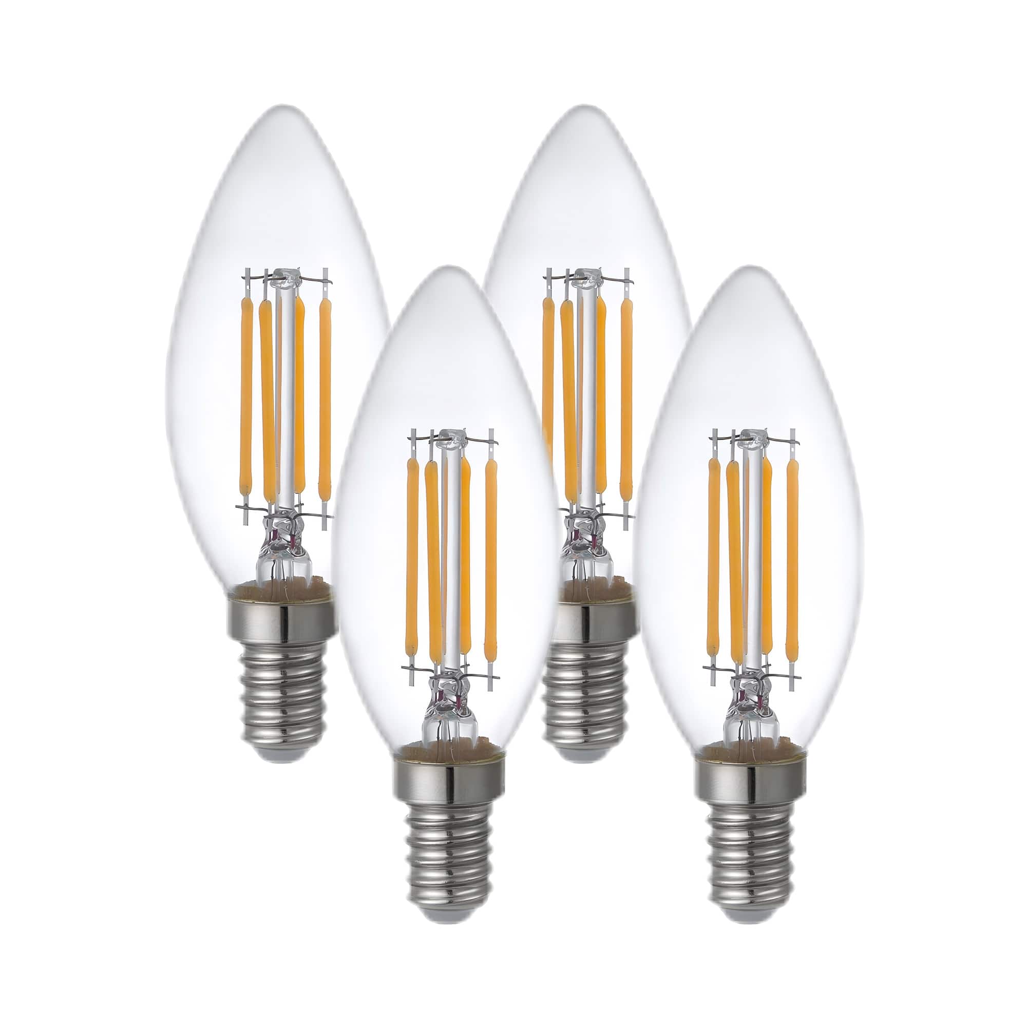 Parrot Uncle - 4.5W 2700K Dimmable LED Candle Light Bulb - Clear