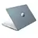 Alt View 2. HP - HP 14" HD Touchscreen Notebook Intel N150 4GB RAM 128GB SSD + Wireless Mouse + Microsoft 365 - Moonlight Blue.