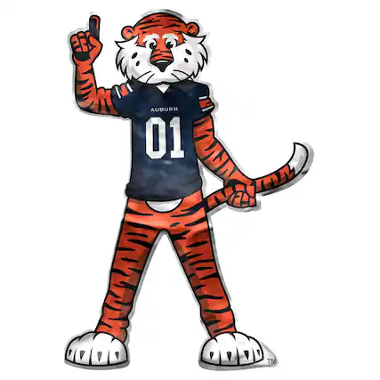 Front. Northwest - Auburn Tigers Mascot Cloud Pal Plush - Multicolor.
