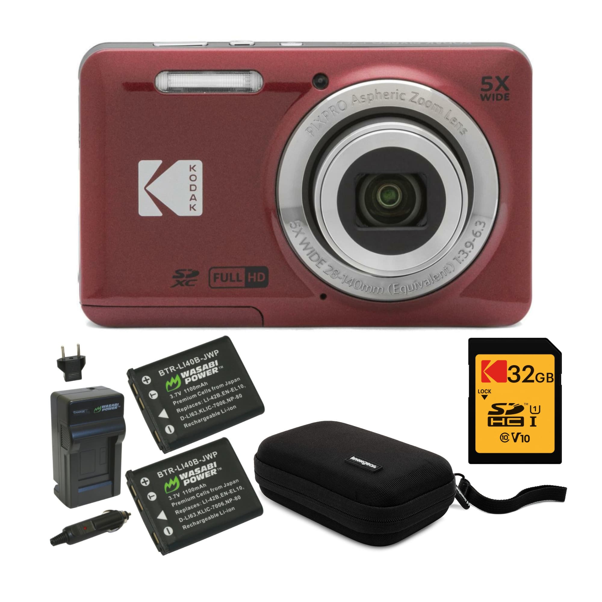 KODAK SP FULL HD XC 5X Aspheric Zoom WIDE PIXPRO Lens 5X WIDE 7:3.9-6.3 28-140ml (Equivalent) BTR-LI40B-JWP WASABI - from Japan 1100mAh Cells EN-EL10 3.7V Premium L1-428 - NP Replaces KLIC-7096 Li-on D-LH3 E Rechargeable I BTR-LI40B-JWP POWER Japan T8. 1100mAh from EN-ELIR L VTE 3 Cetls N 80 Premium LI-42E NP Replaces KLIC-T006 D-LN3 Rechargeable I 32GB GB LOCK S> HA I 10