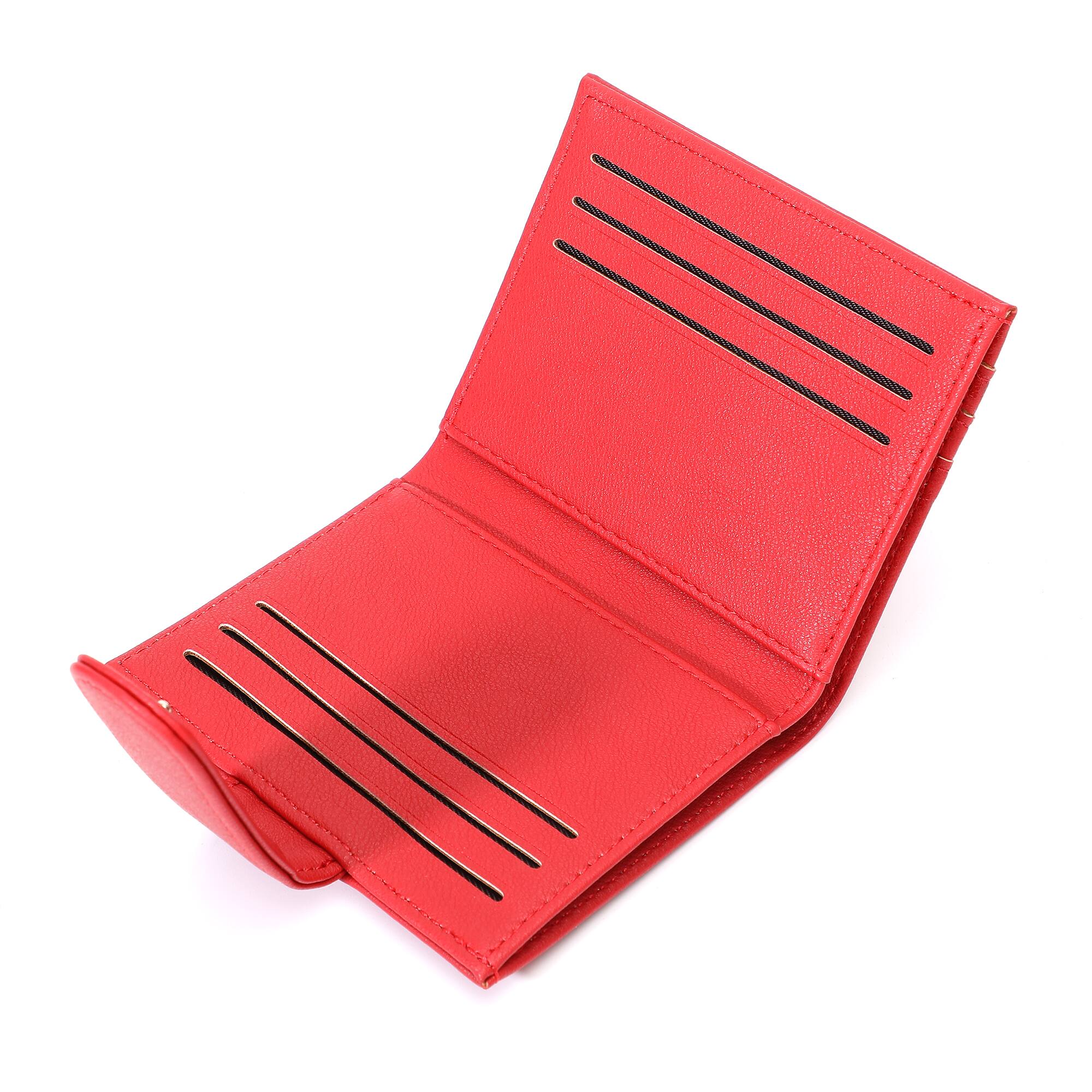 Alt View 1. Champs - Iconic Collection Snap Cardholder - Red.