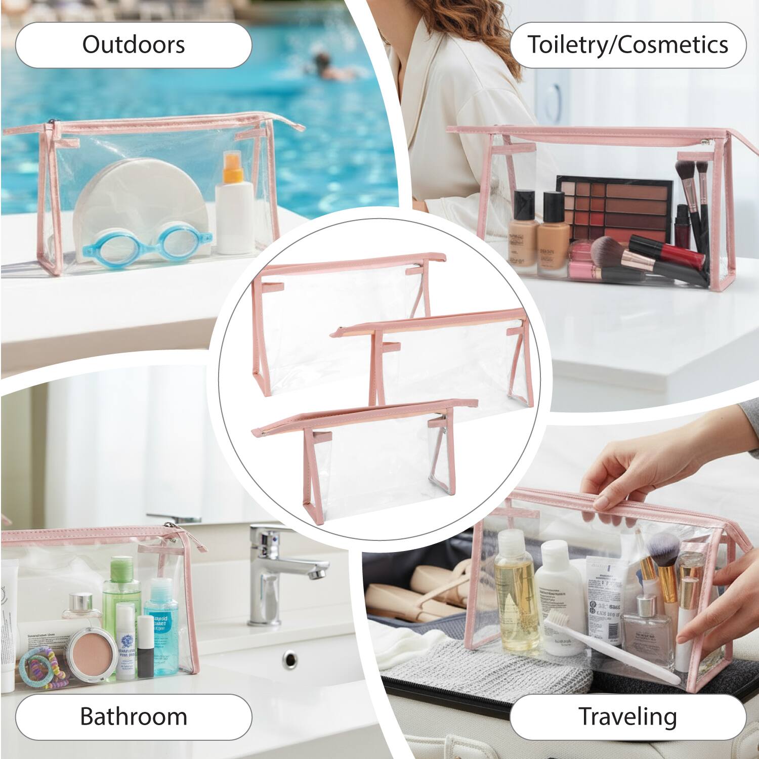 Outdoors  
Toiletry/Cosmetics  
Bathroom  
Traveling