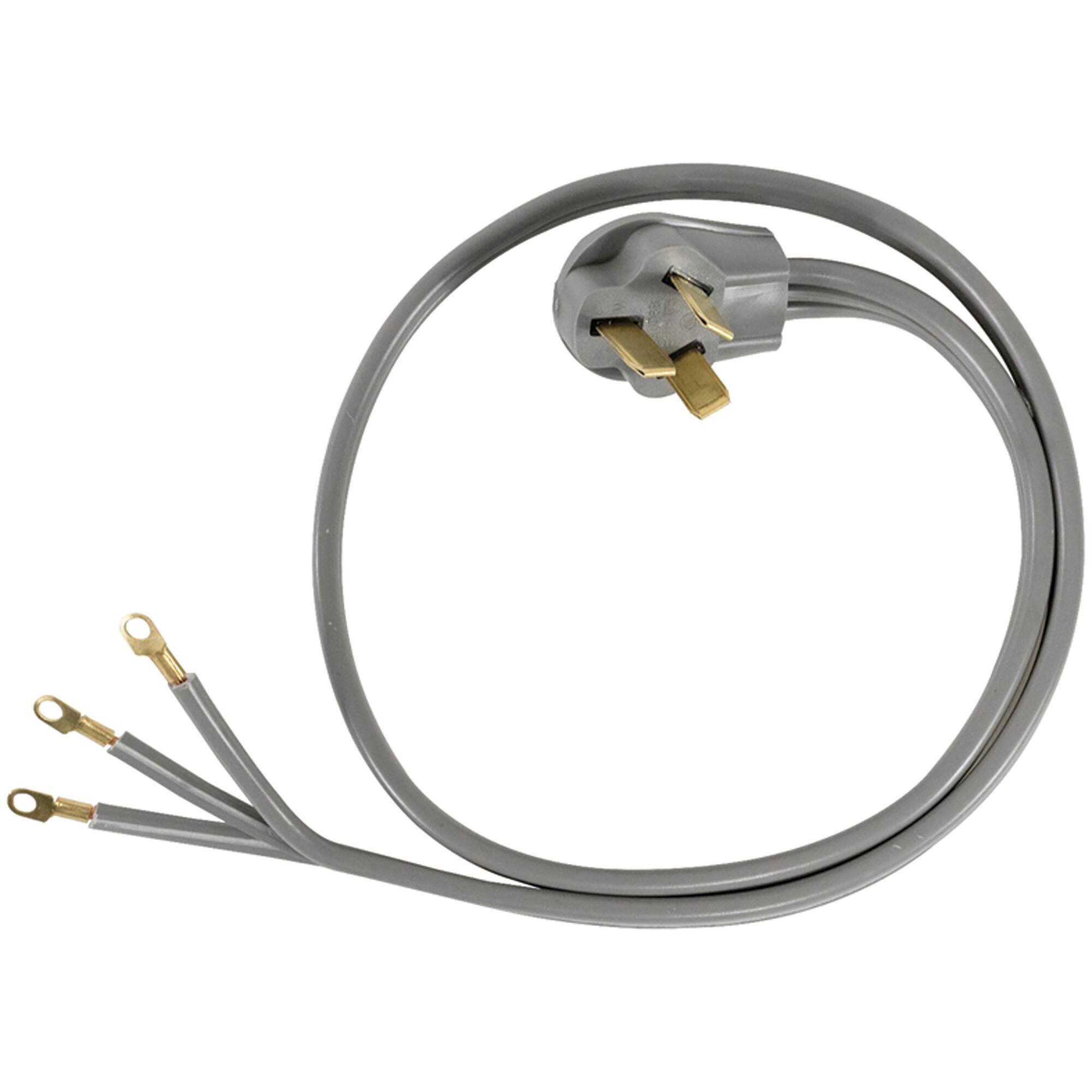 Alt View 2. Certified Appliance Accessories - 3-Wire Eyelet 50 Amp Range Cord 5 ft.